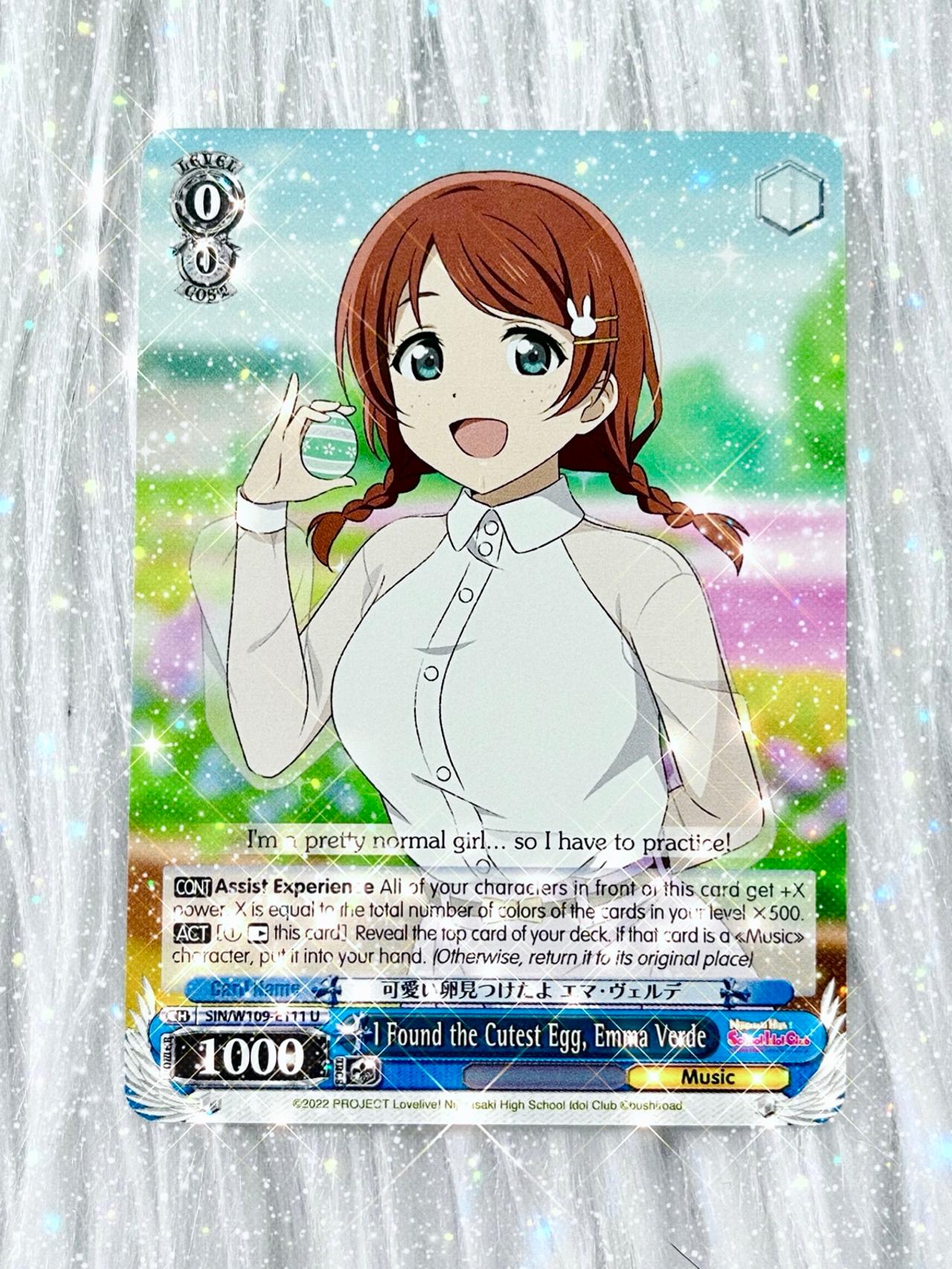 Love Live School Idol Project WEISS TCG I Found The Cutest Egg! W109-E111 ENG
