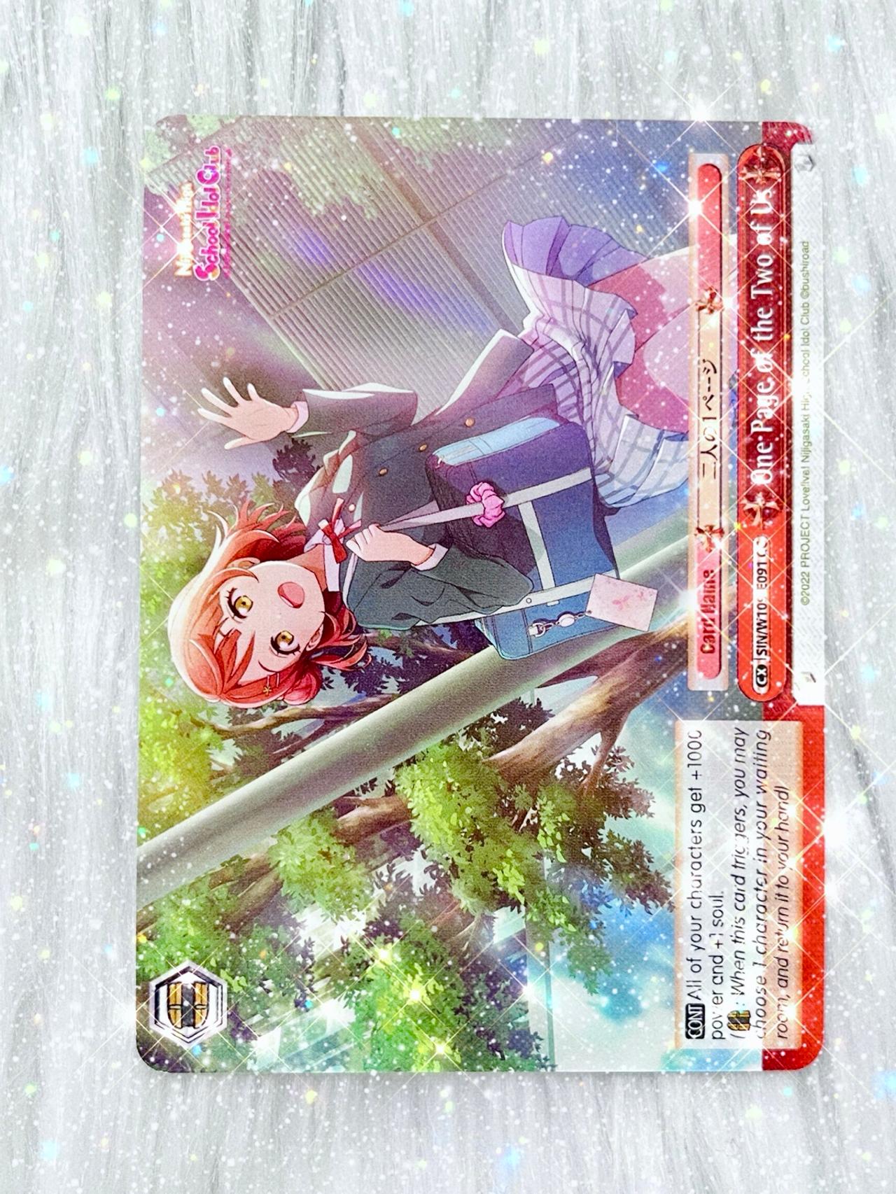 Love Live School Idol Project WEISS TCG One Page of the Two of Us W109-E091 ENG