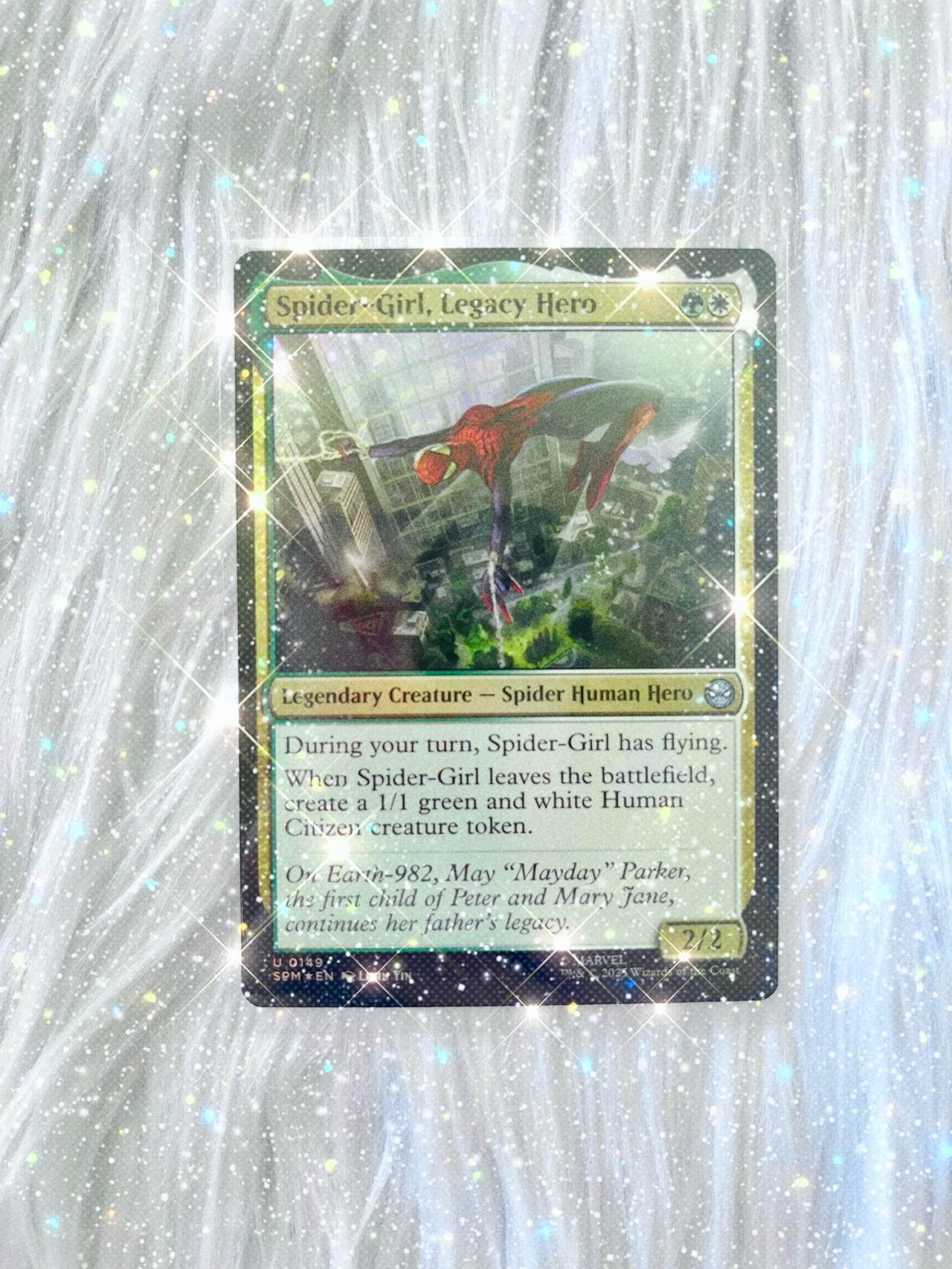 Magic the Gathering x Spider Man TCG 2025 Spider-Girl, Legacy Hero U0149 Foil