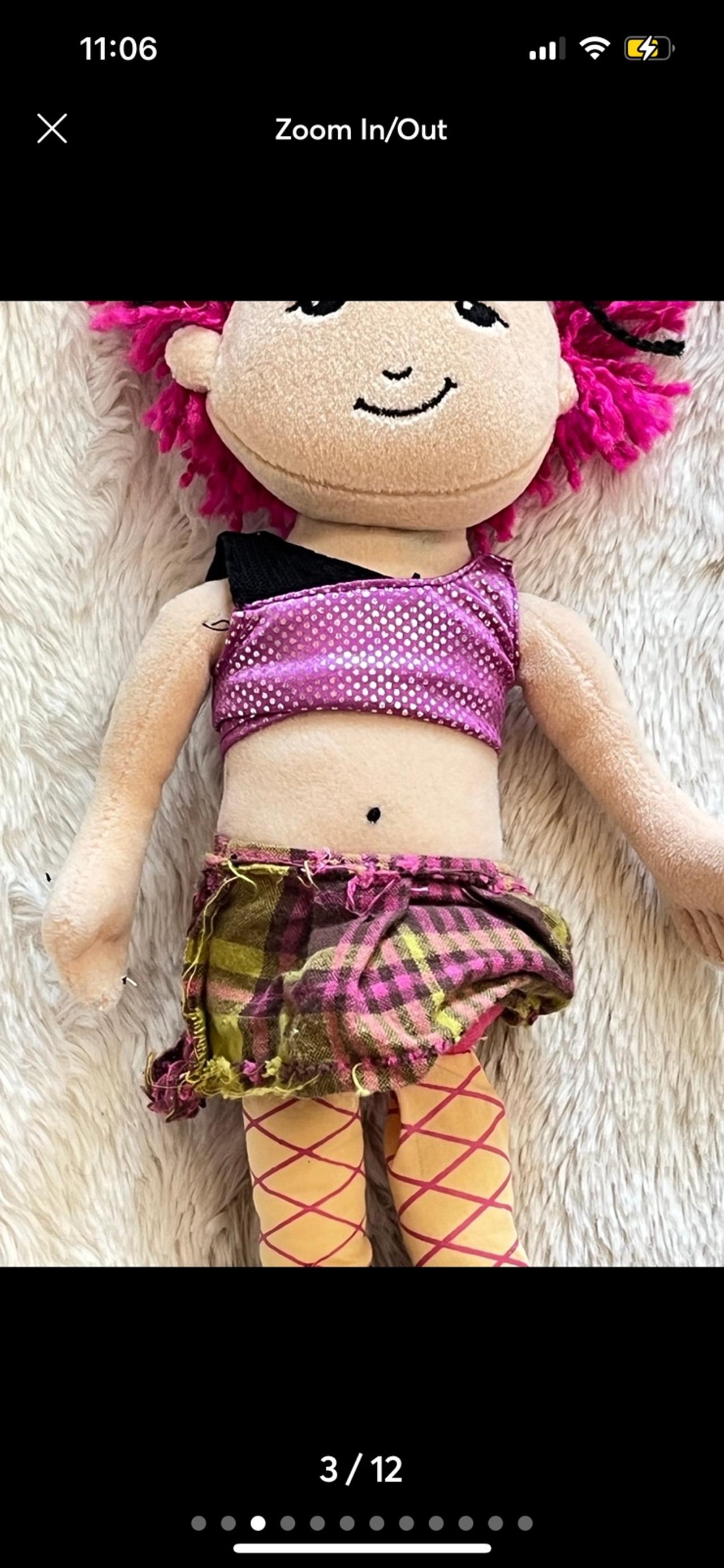 Manhattan Toys “Groovy Girls” Punk Rock Raina Plush Doll Complete GWOT READ — image 3