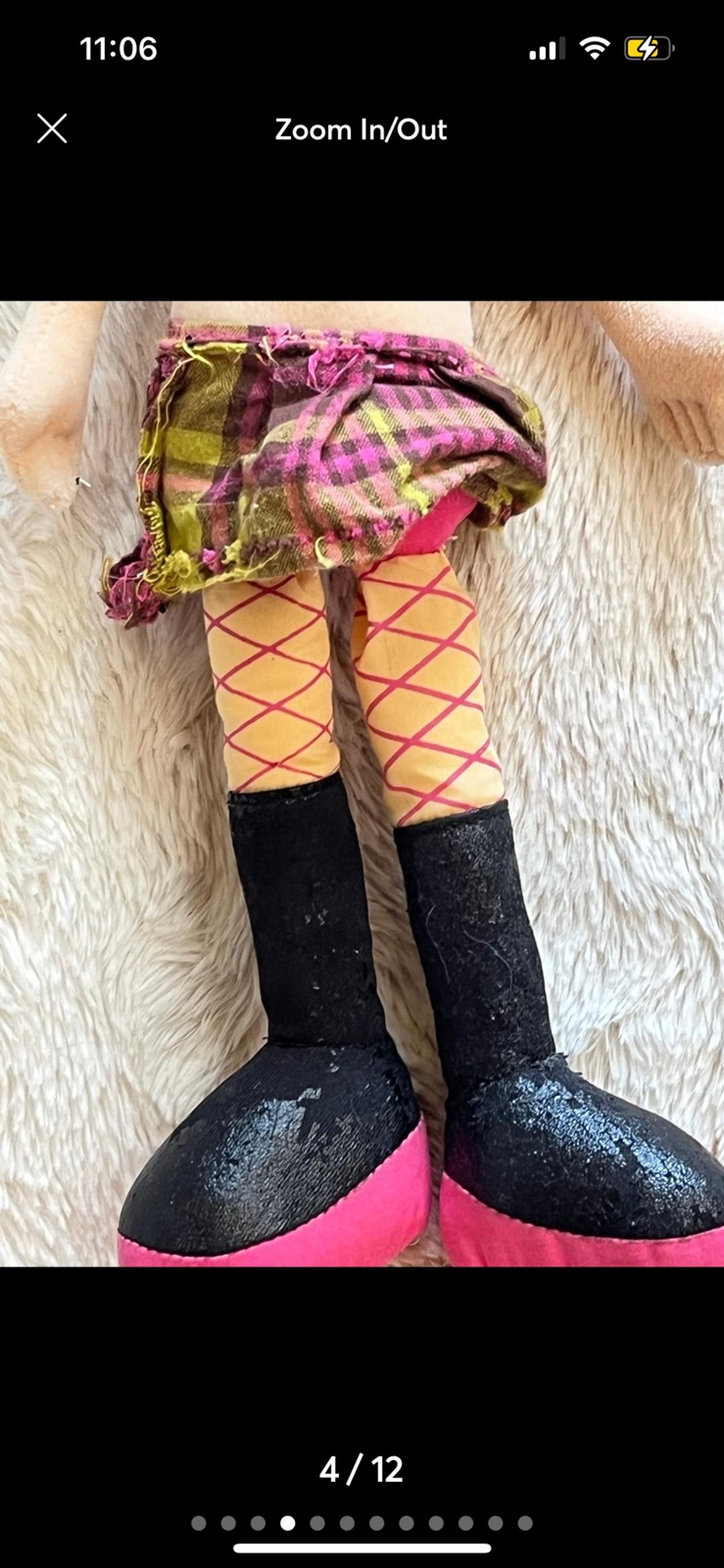 Manhattan Toys “Groovy Girls” Punk Rock Raina Plush Doll Complete GWOT READ — image 4