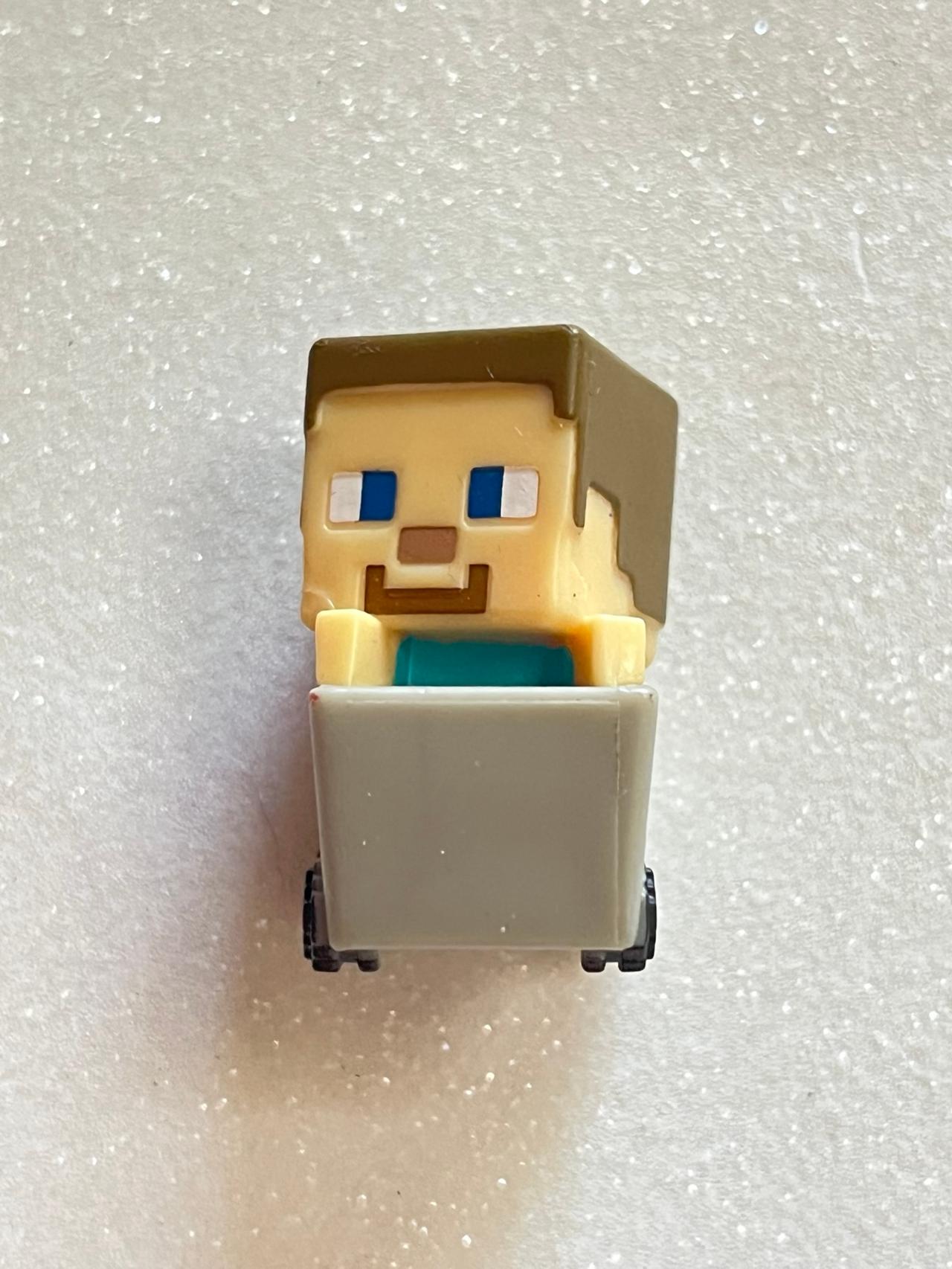 Minecraft Mini Series 3 Steve In Minecart Figure READ — image 2