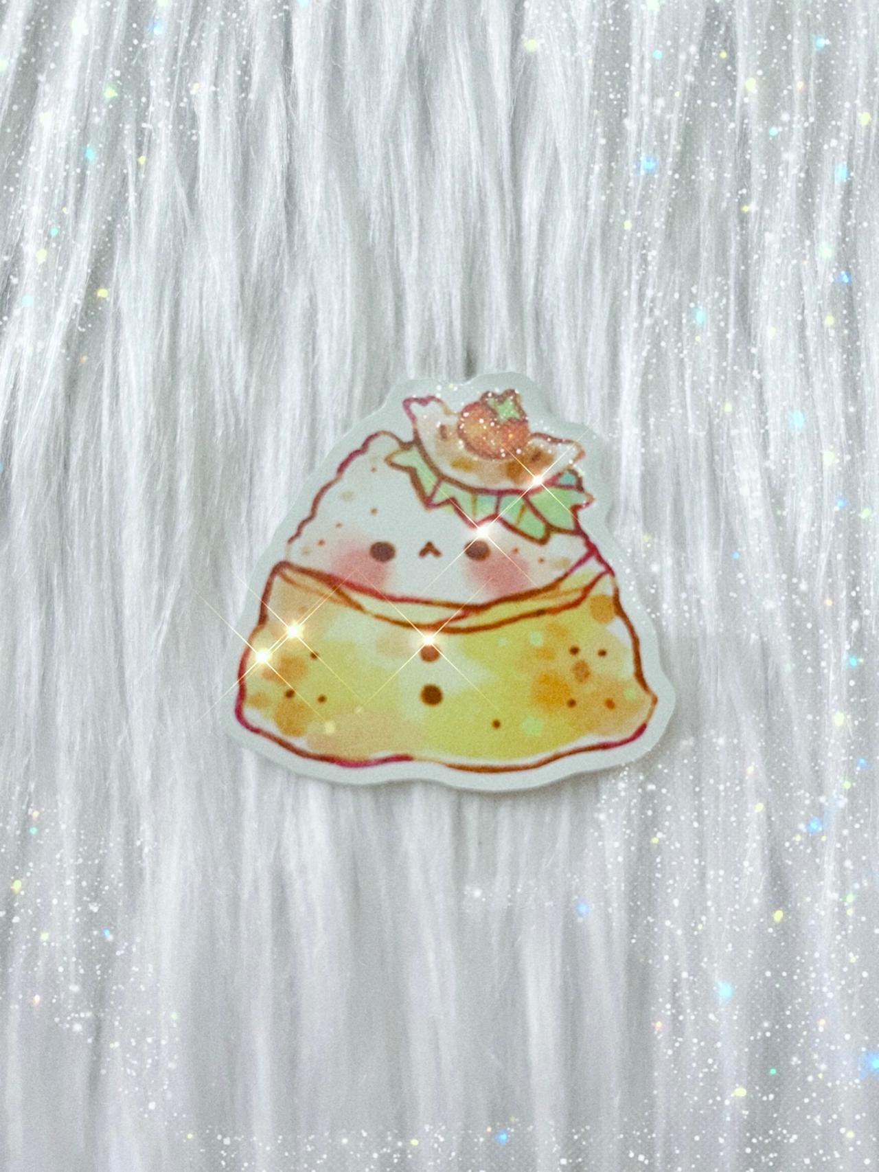 Mocha Mochi Cake Onigiri Sando Single Sticker READ