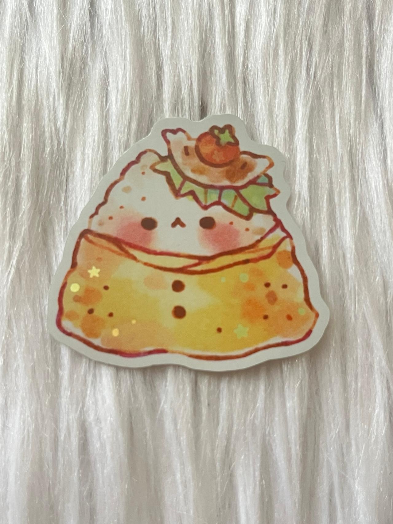 Mocha Mochi Cake Onigiri Sando Single Sticker READ — image 2