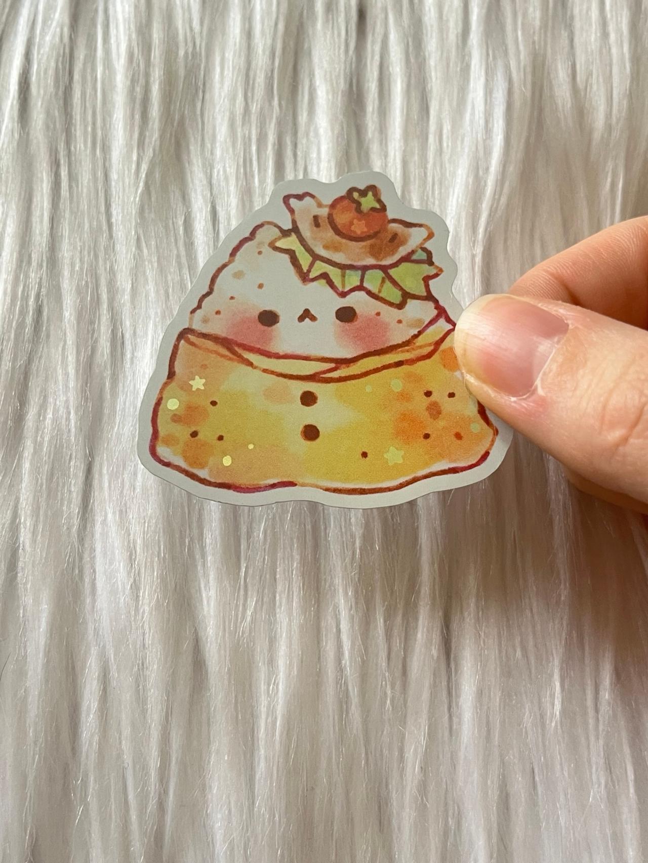 Mocha Mochi Cake Onigiri Sando Single Sticker READ — image 3