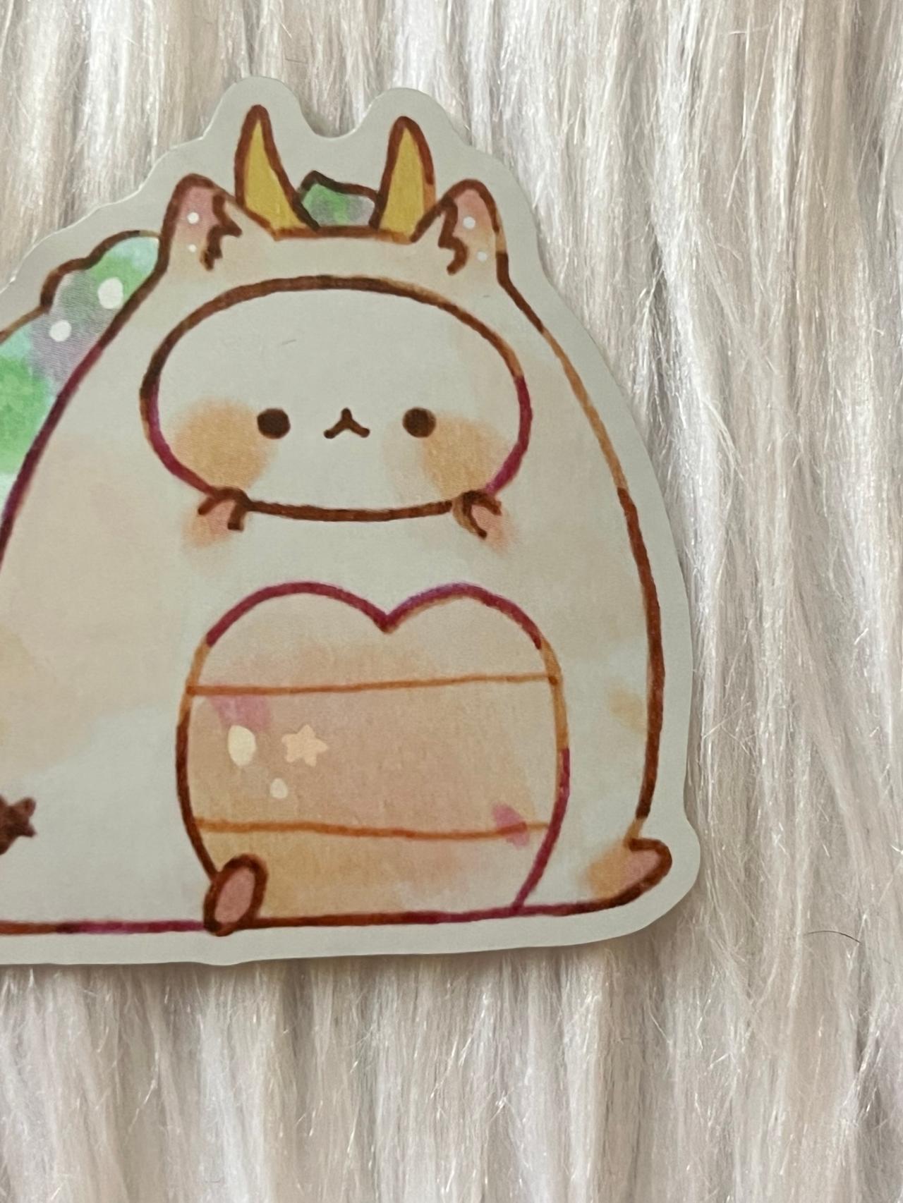 Mocha Mochi Cake Spirited Away Haku Single Sticker READ — image 2