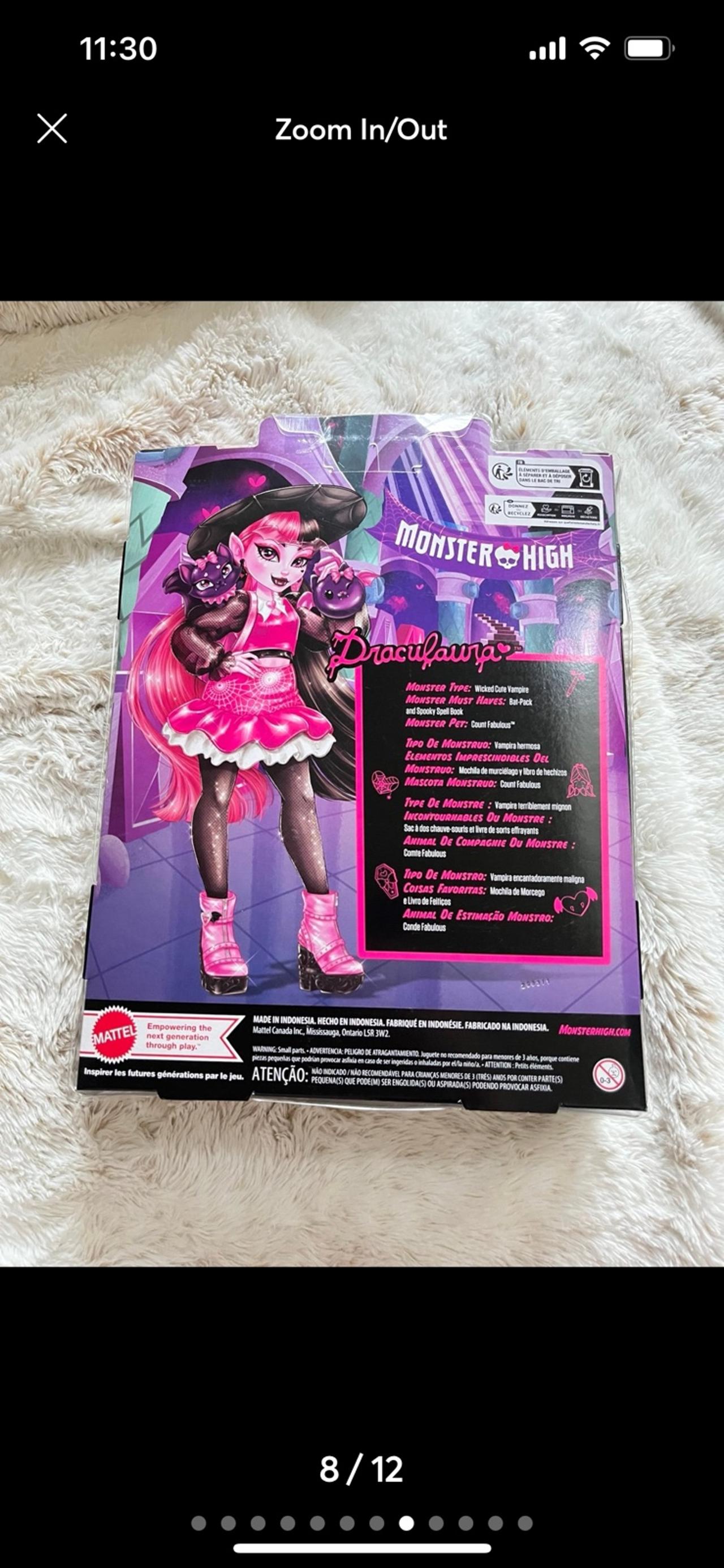 Monster High G3 Core 2 Draculaura NIB READ — image 8