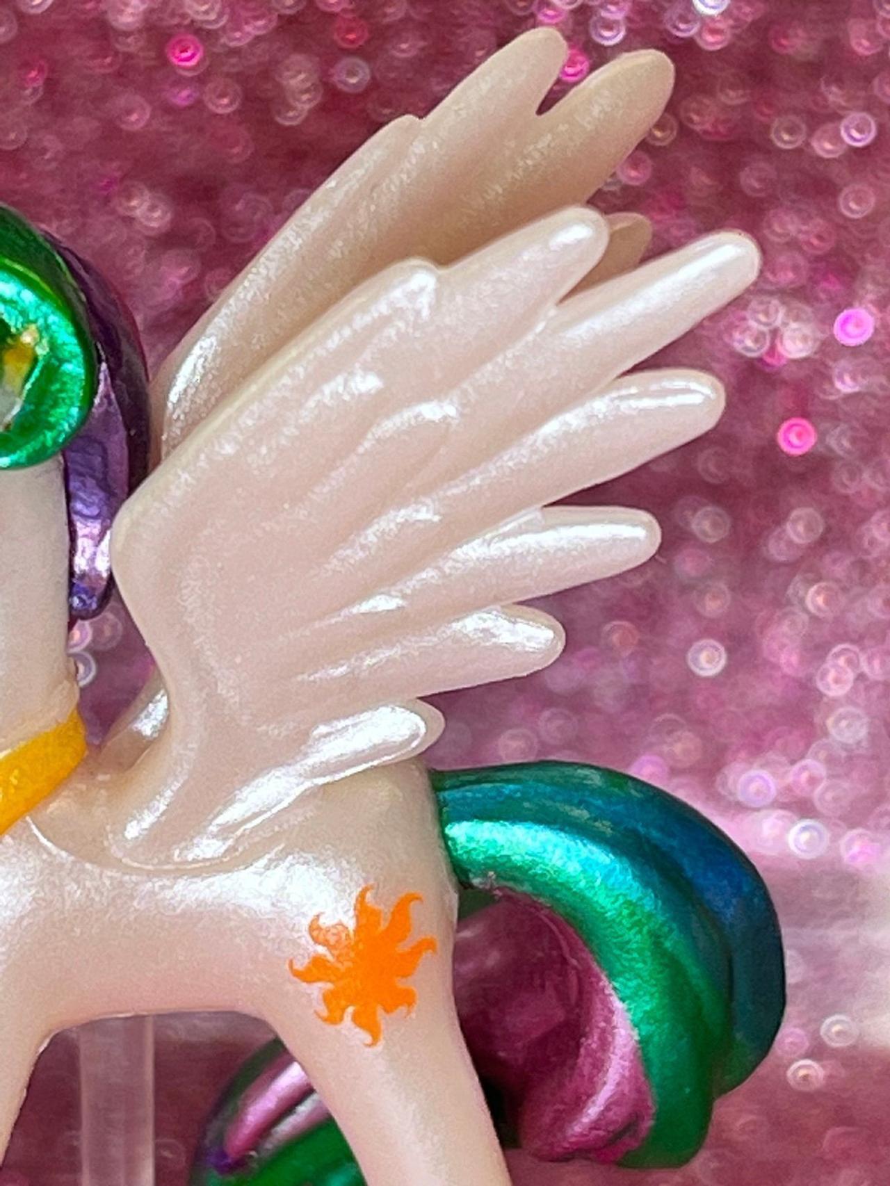 My Little Pony Metallic Pearly Series Princess Celestia 3-4” Figure READ — image 3