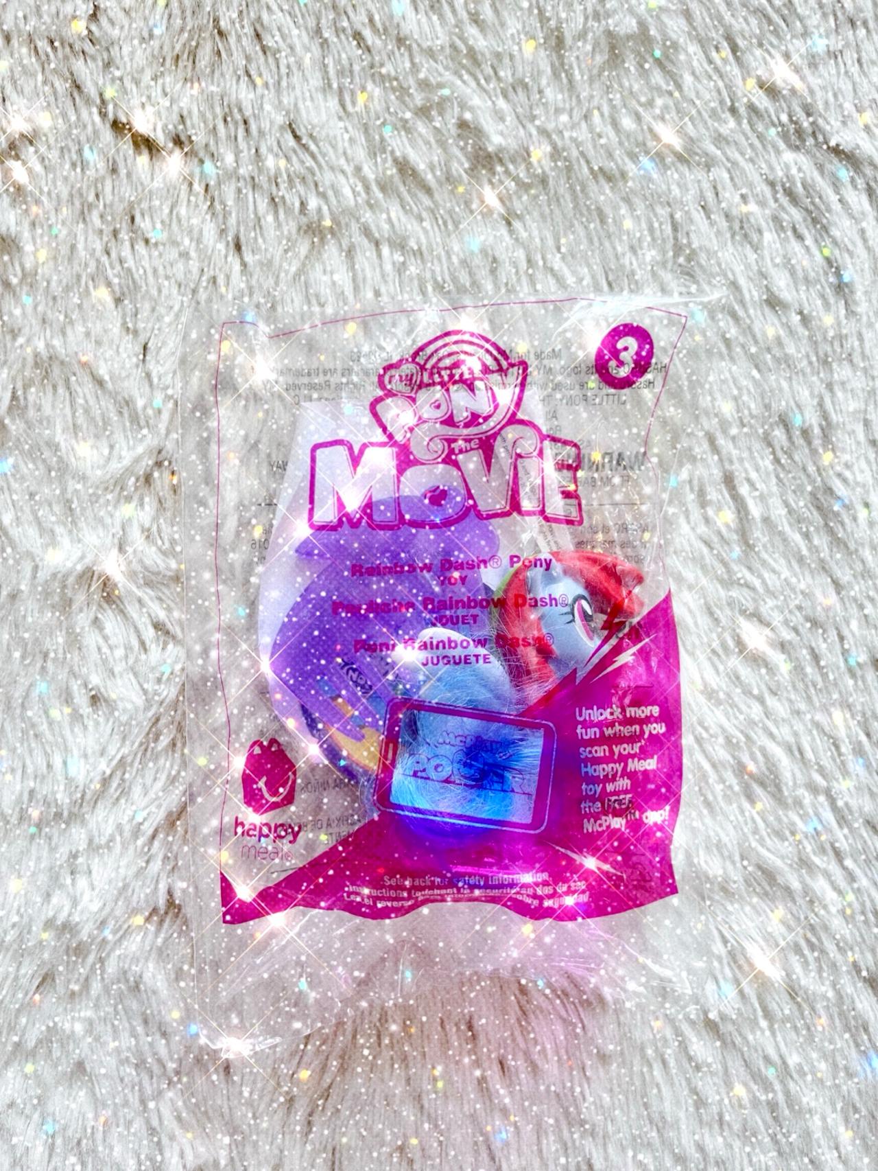 My Little Pony The Movie G4 McDonald’s Toy Rainbow Dash NIP READ