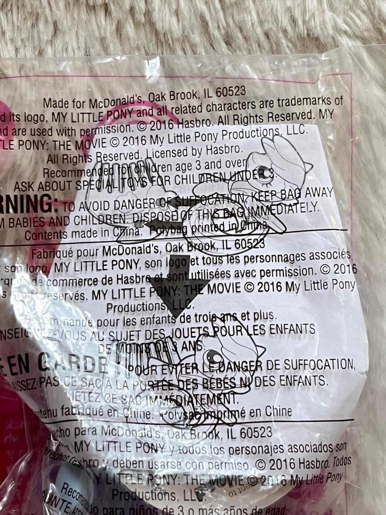 My Little Pony The Movie G4 McDonald’s Toy Rainbow Dash NIP READ — image 4