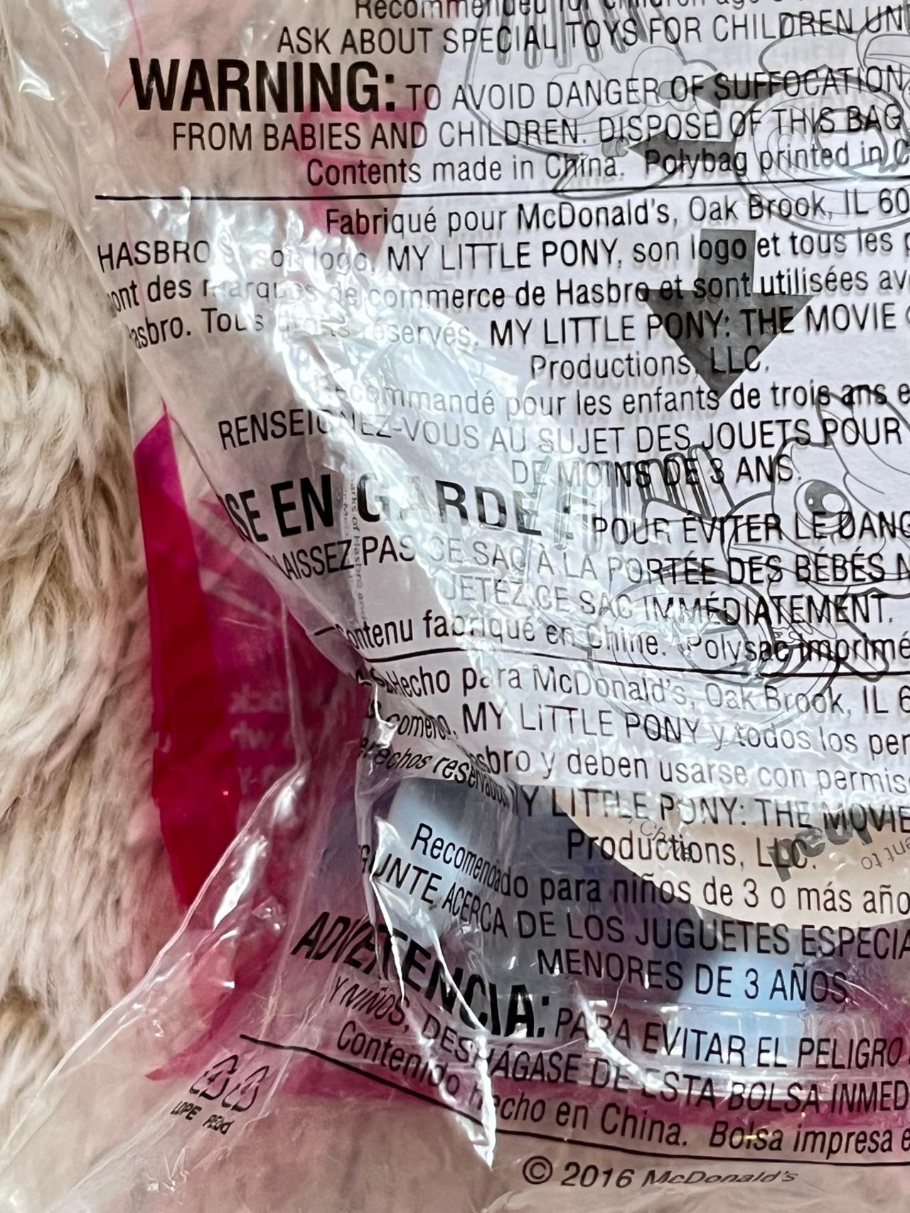 My Little Pony The Movie G4 McDonald’s Toy Rainbow Dash NIP READ — image 5