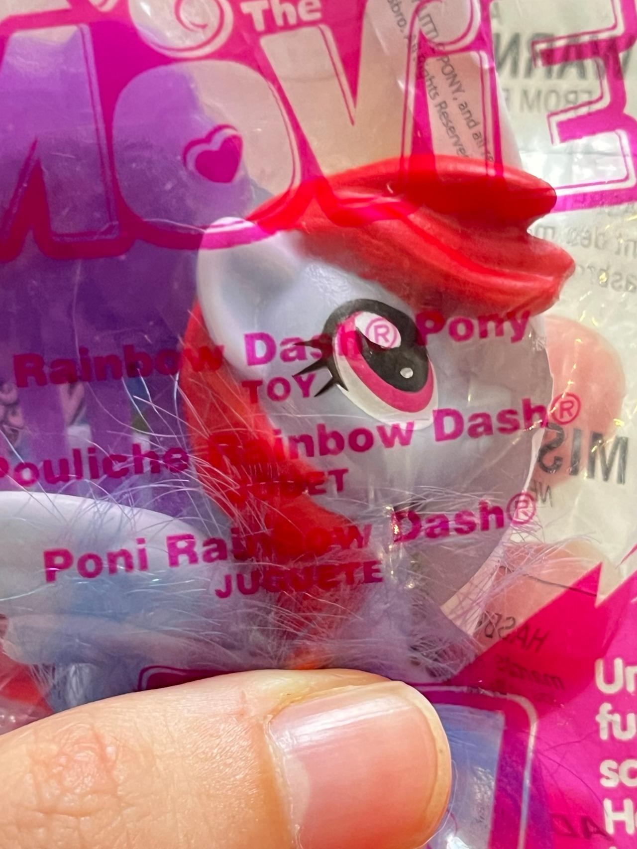 My Little Pony The Movie G4 McDonald’s Toy Rainbow Dash NIP READ — image 6
