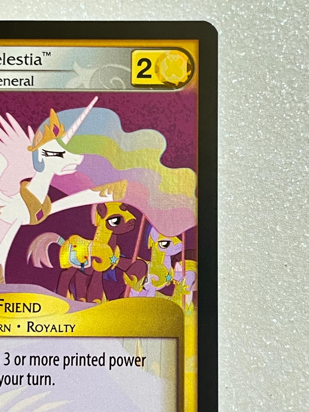My Little Pony Trading Card Game 2016 Princess Celestia #55SR Equestrian General — image 4