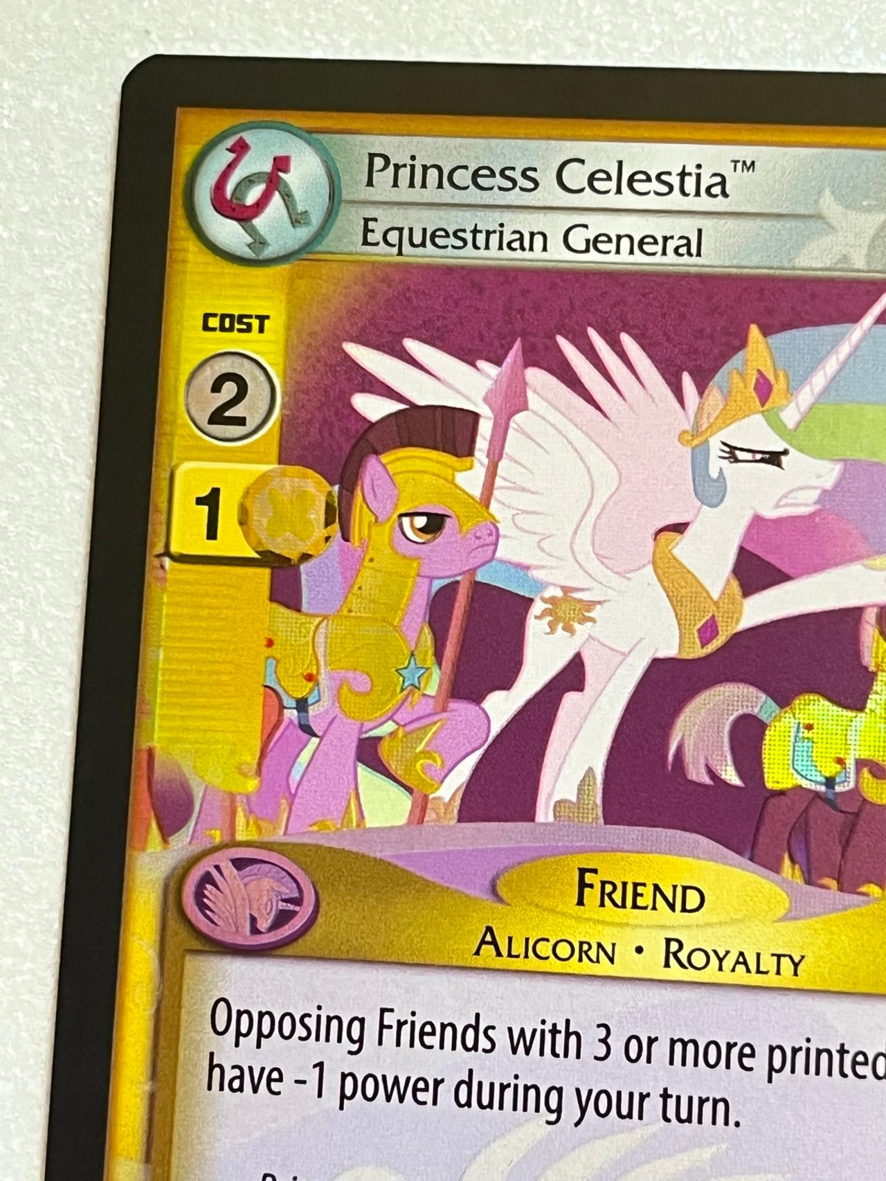 My Little Pony Trading Card Game 2016 Princess Celestia #55SR Equestrian General — image 5