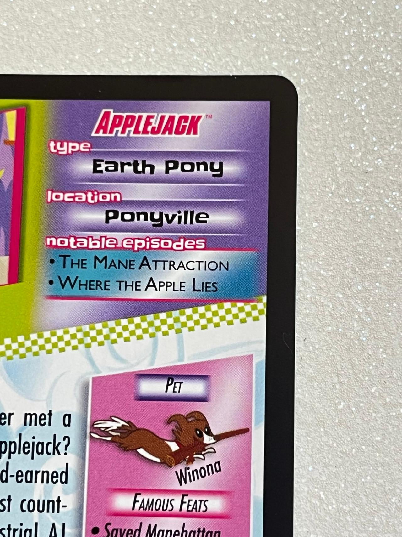 My Little Pony Trading Card Game 2017 Applejack #F6 — image 9