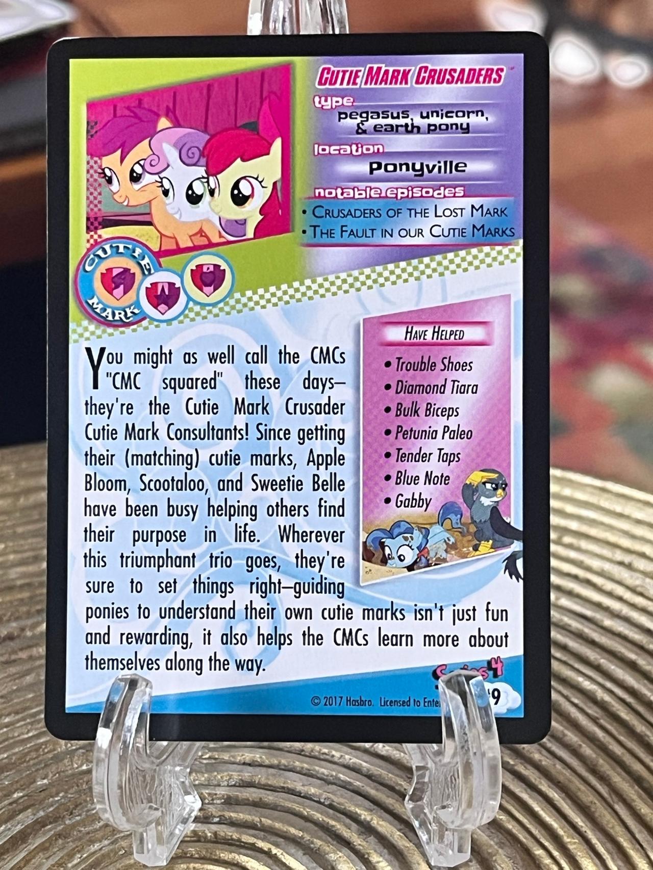 My Little Pony Trading Card Game 2017 Cutie Mark Crusaders #9 — image 6