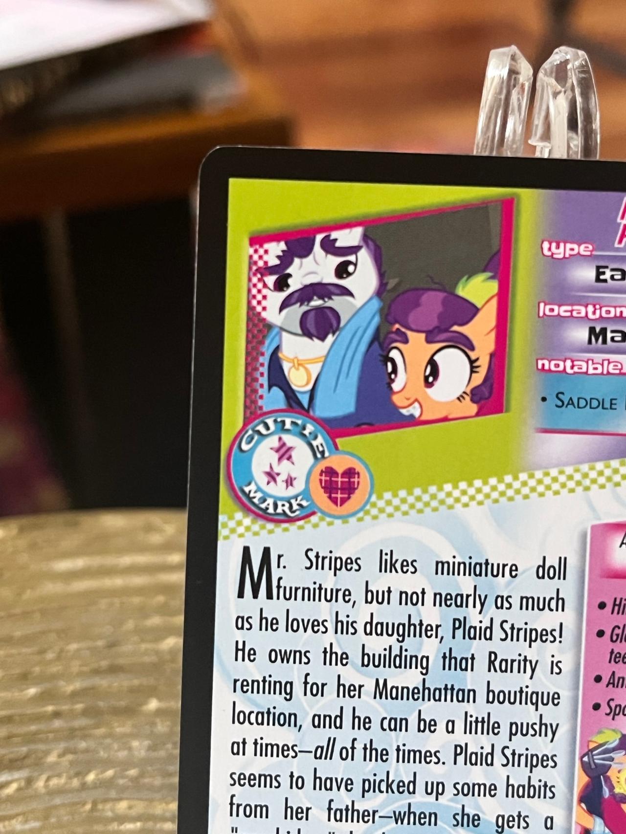 My Little Pony Trading Card Game 2017 Mr. Stripes & Plaid Stripes #29 — image 7