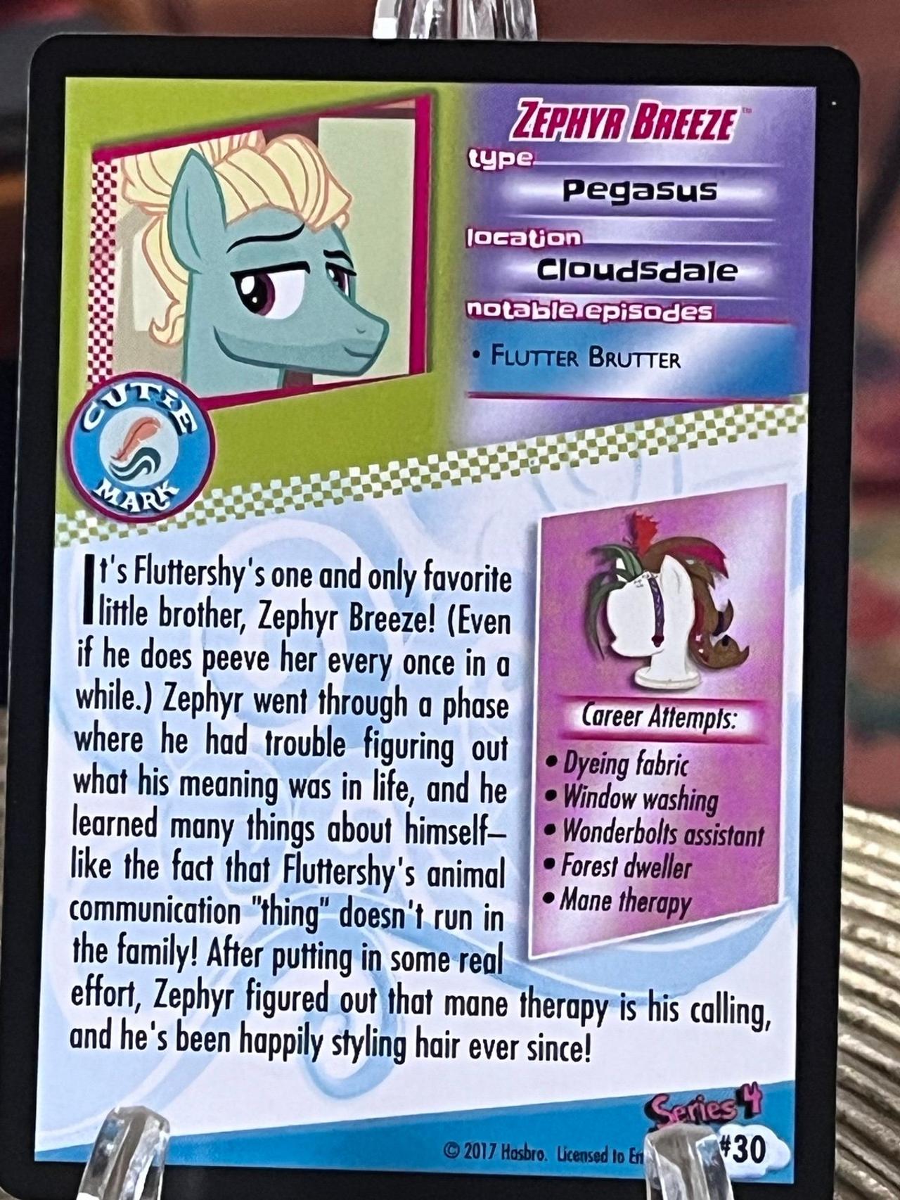 My Little Pony Trading Card Game 2017 Zephyr Breeze #30 — image 6