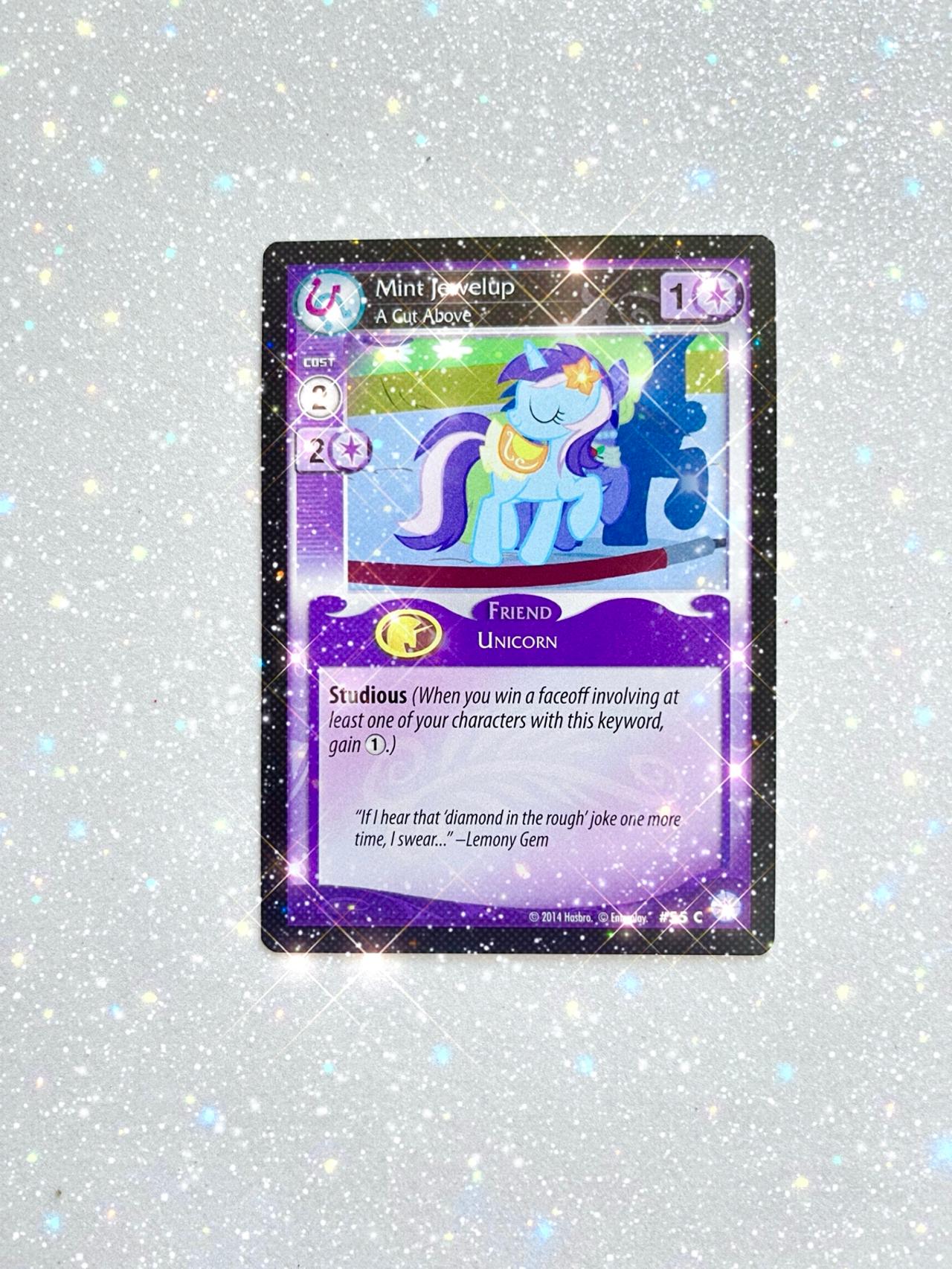 My Little Pony Trading Card Game A Cut Above, Mint Julip #55C