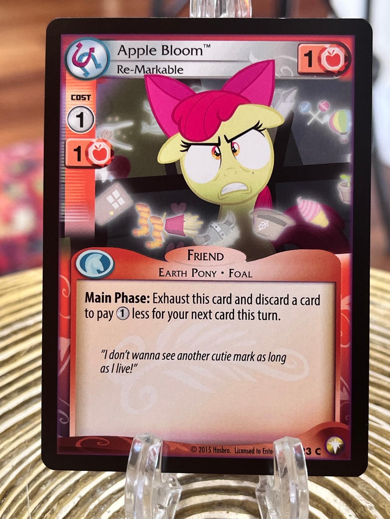 My Little Pony Trading Card Game Apple Bloom Re-Markable #23c