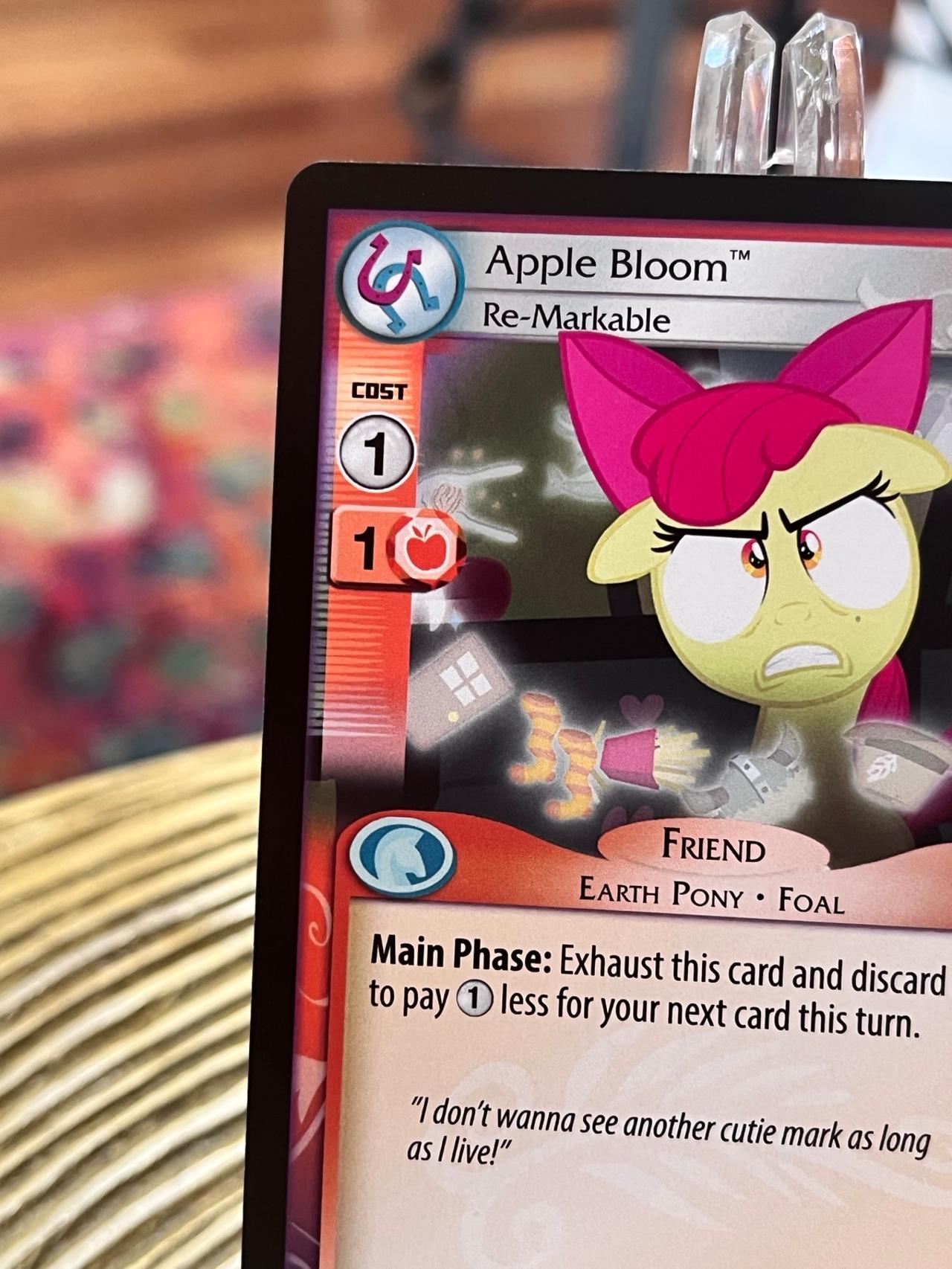 My Little Pony Trading Card Game Apple Bloom Re-Markable #23c — image 3