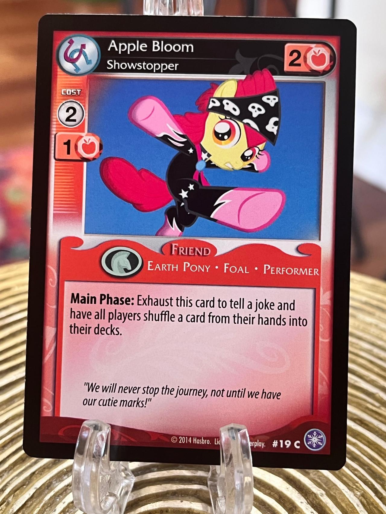 My Little Pony Trading Card Game Apple Bloom Showstopper #19c
