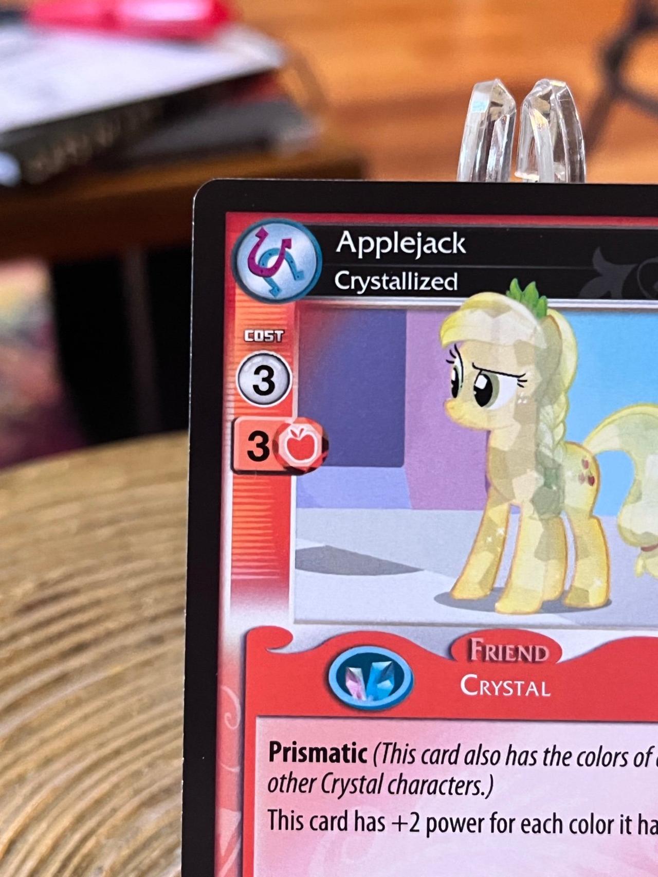 My Little Pony Trading Card Game Applejack Crystalized #21U — image 2