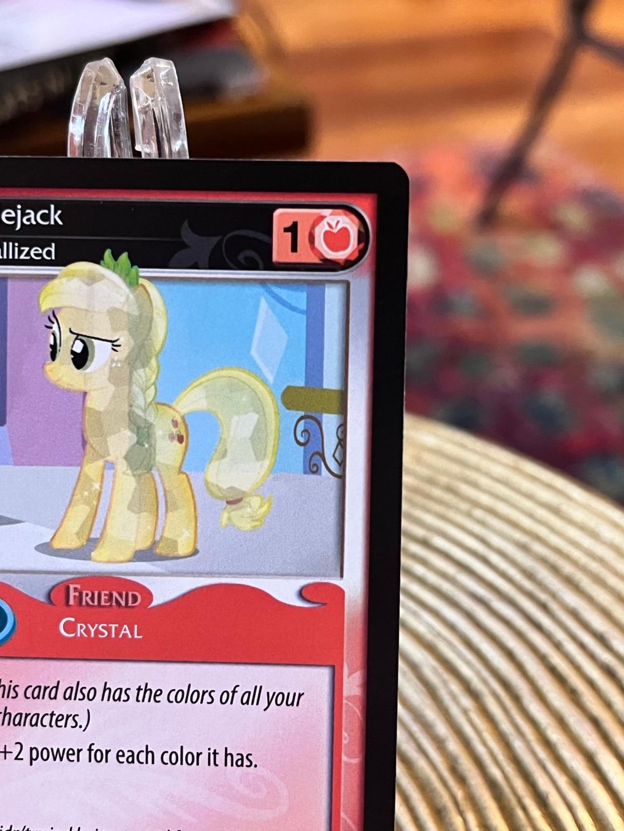 My Little Pony Trading Card Game Applejack Crystalized #21U — image 3