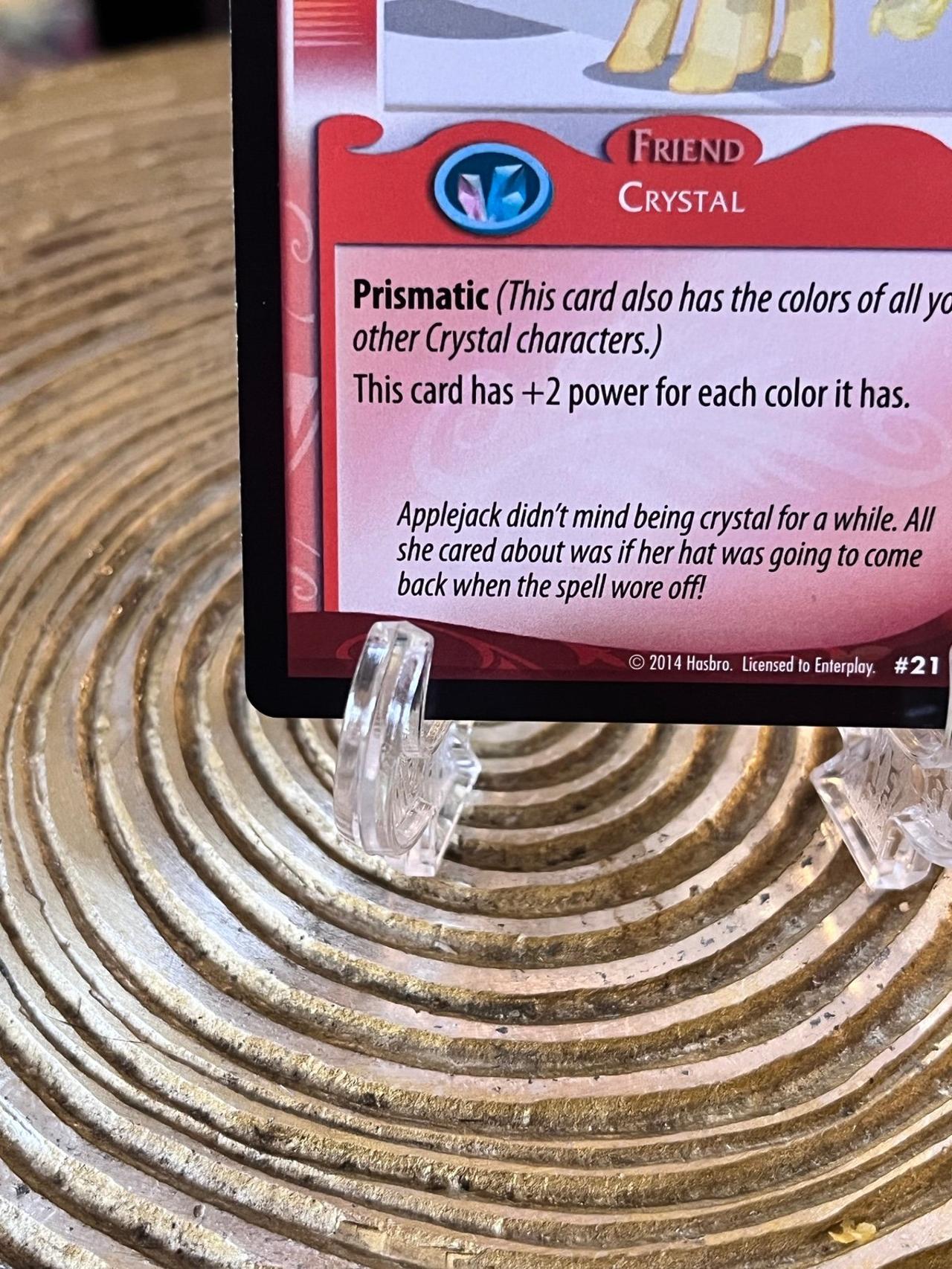 My Little Pony Trading Card Game Applejack Crystalized #21U — image 5