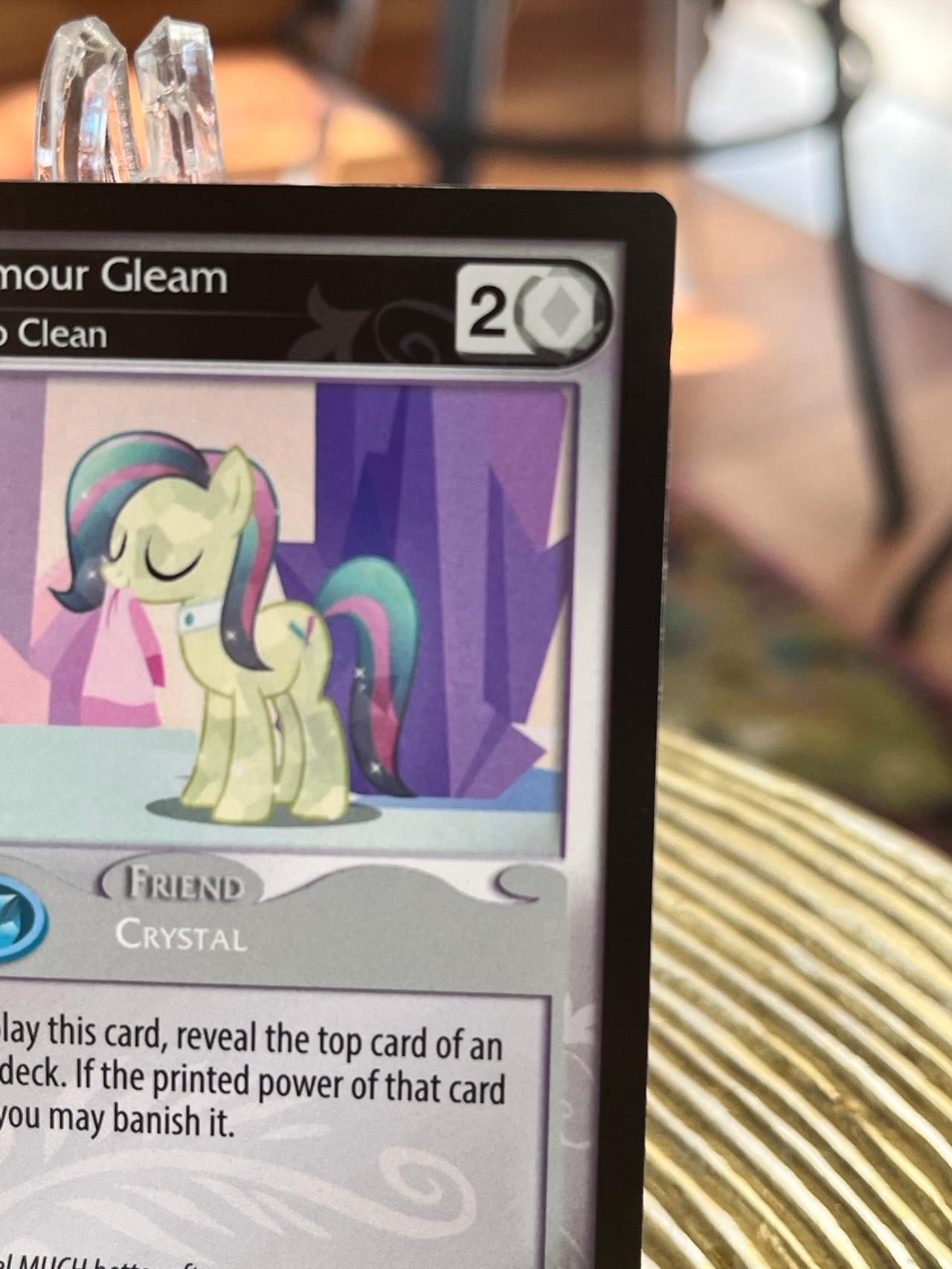 My Little Pony Trading Card Game Glamour Gleam Deep Clean #64U — image 3