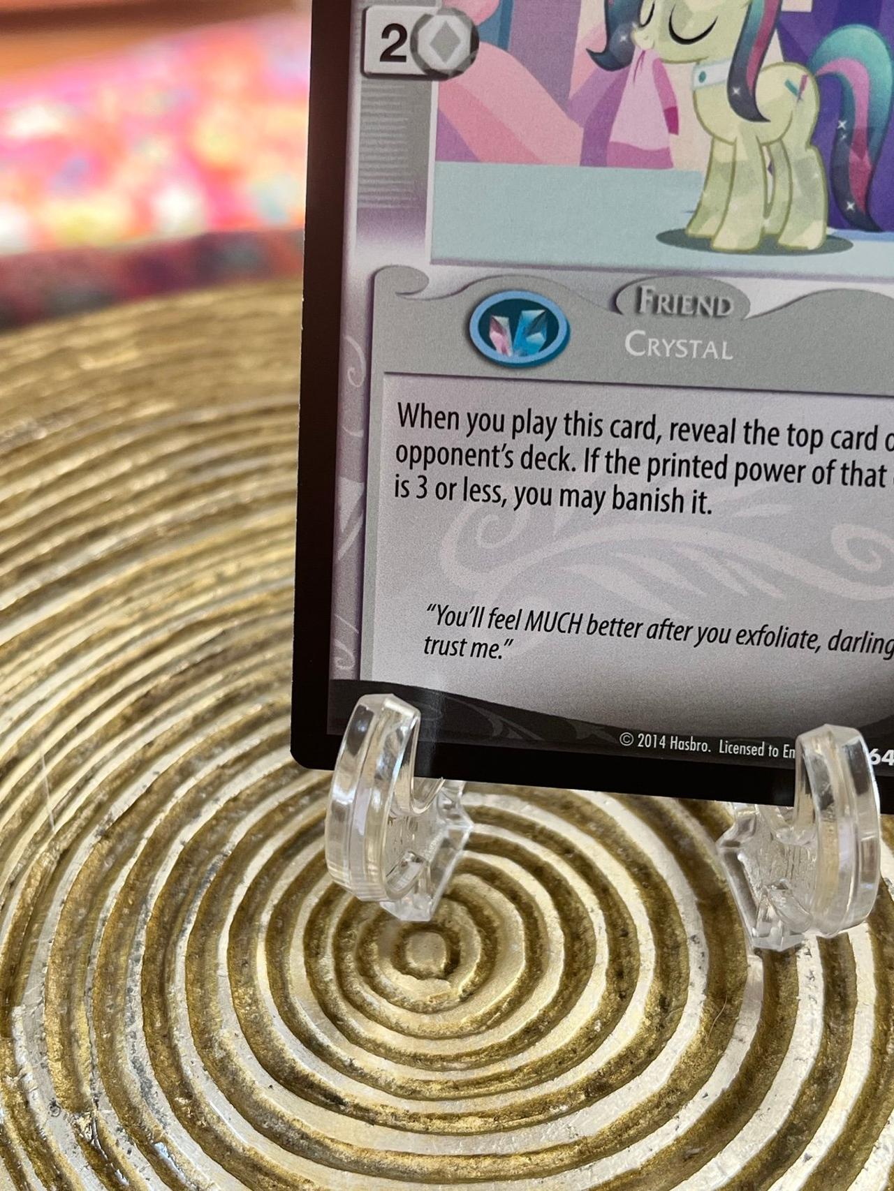 My Little Pony Trading Card Game Glamour Gleam Deep Clean #64U — image 5
