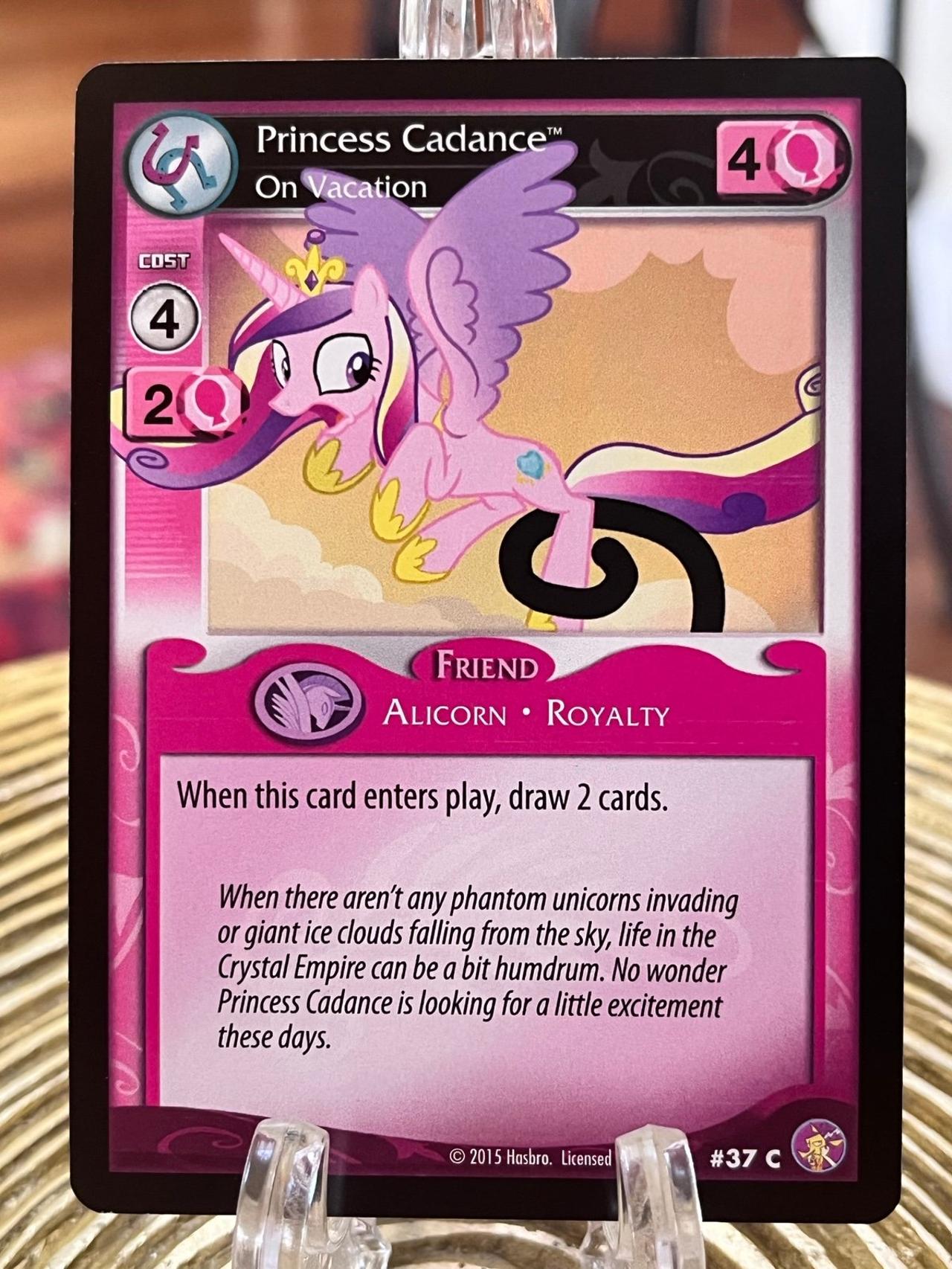 My Little Pony Trading Card Game Princess Cadence on Vacation #37c
