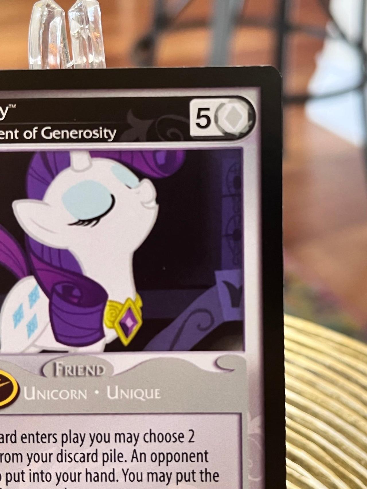 My Little Pony Trading Card Game Rarity Element of Generosity #78R — image 3