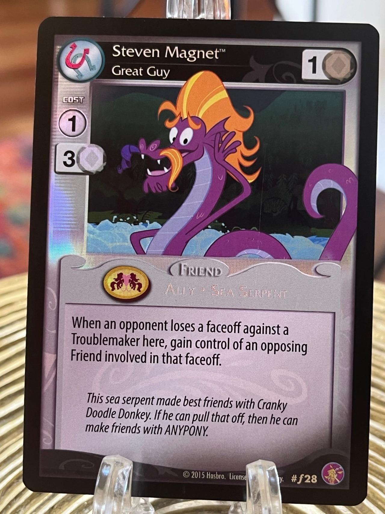 My Little Pony Trading Card Game Steven Magnet Great Guy #f28