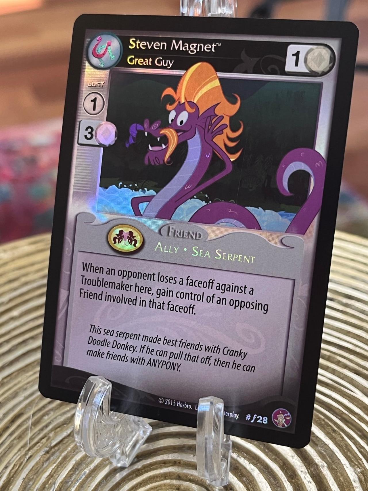 My Little Pony Trading Card Game Steven Magnet Great Guy #f28 — image 2