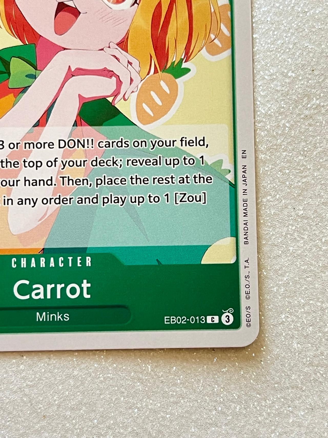One Piece 25th Anniversary TCG EB02-013 Carrot ENGLISH READ — image 3