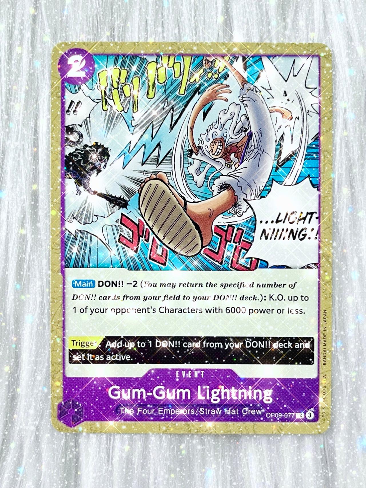 One Piece EITNW TCG OP09-078 Gum-Gum Lightening ENGLISH READ