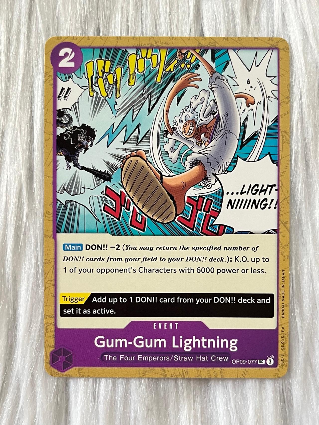 One Piece EITNW TCG OP09-078 Gum-Gum Lightening ENGLISH READ — image 11