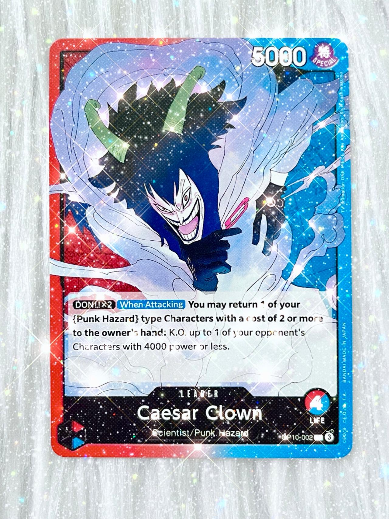 One Piece Royal Blood TCG OP10-002 Caesar Clown ENGLISH READ