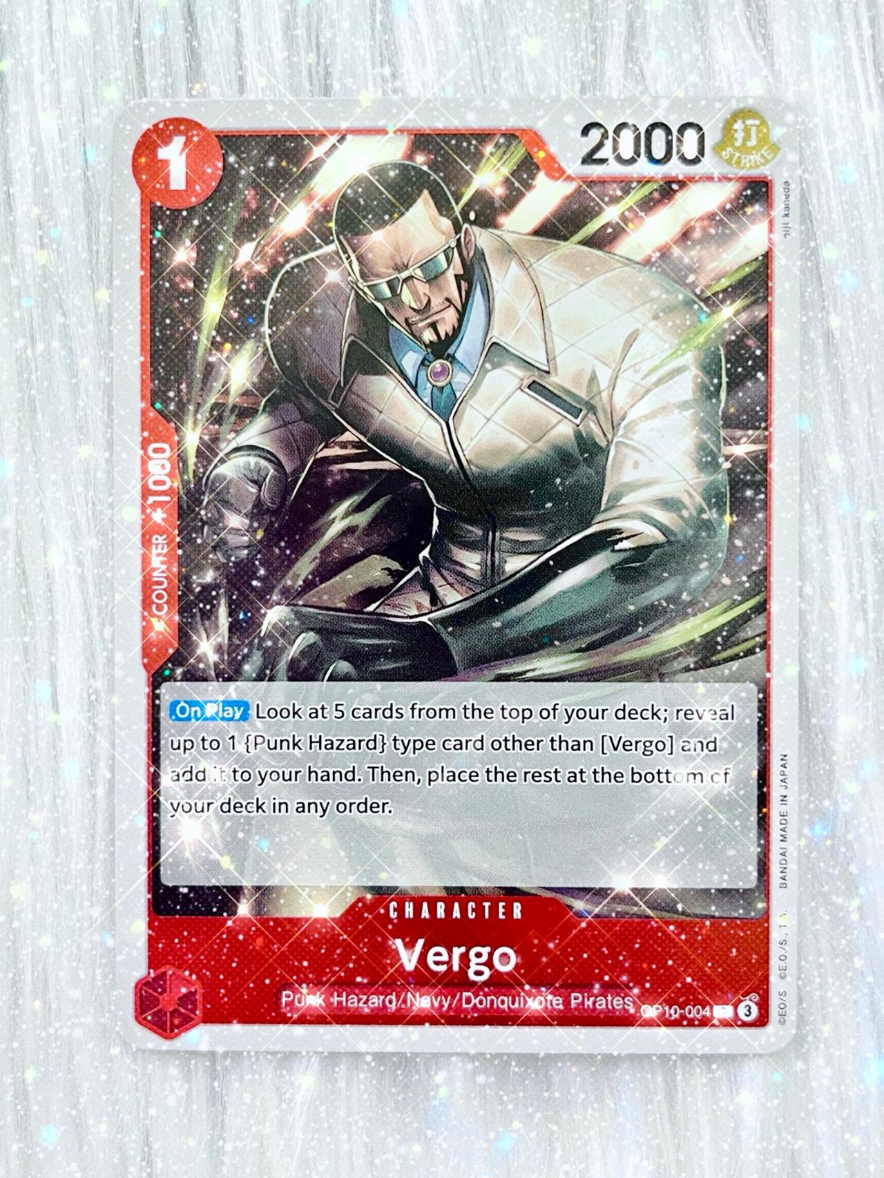 One Piece Royal Blood TCG OP10-004 R Vergo ENGLISH READ