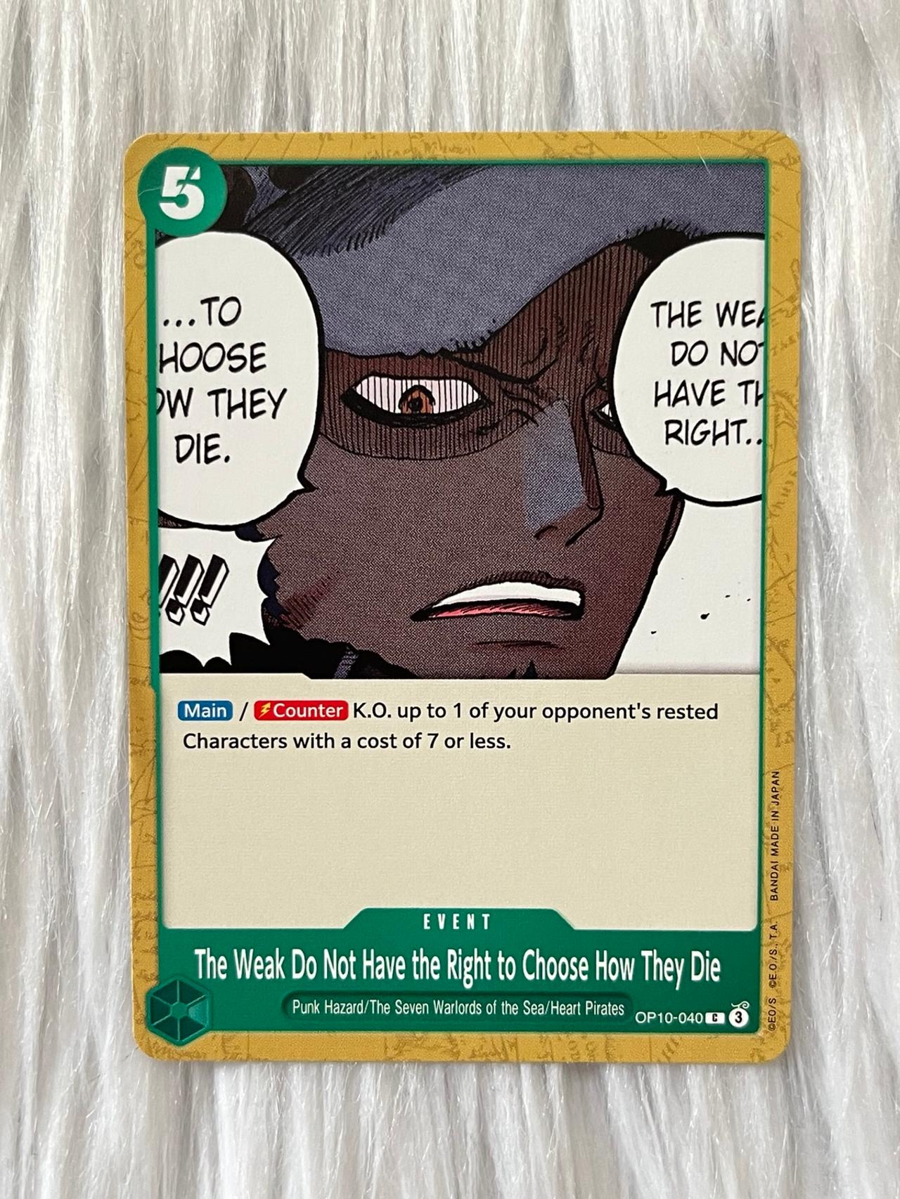 One Piece Royal Blood TCG OP10-040 The Weak Do Not Have the Right.. ENGLISH READ — image 11