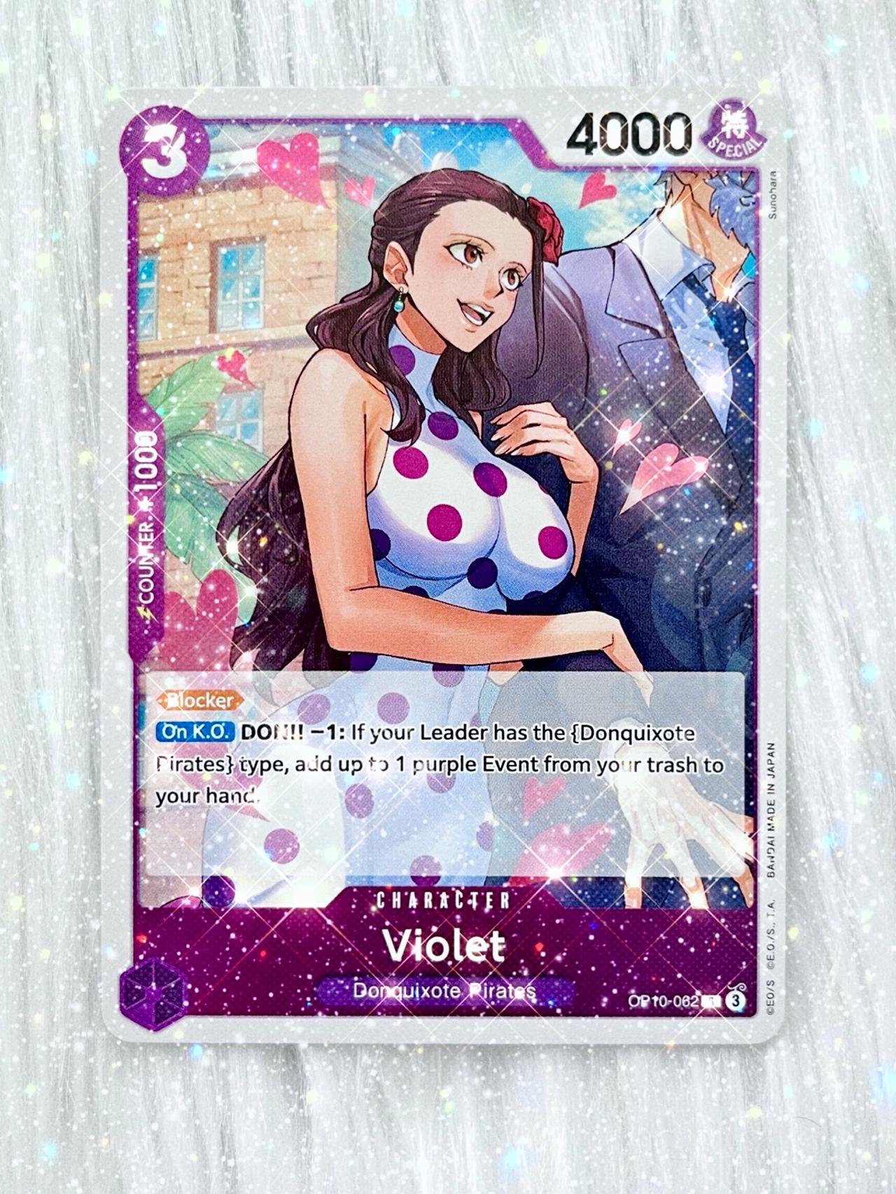 One Piece Royal Blood TCG OP10-062 R Violet ENGLISH READ