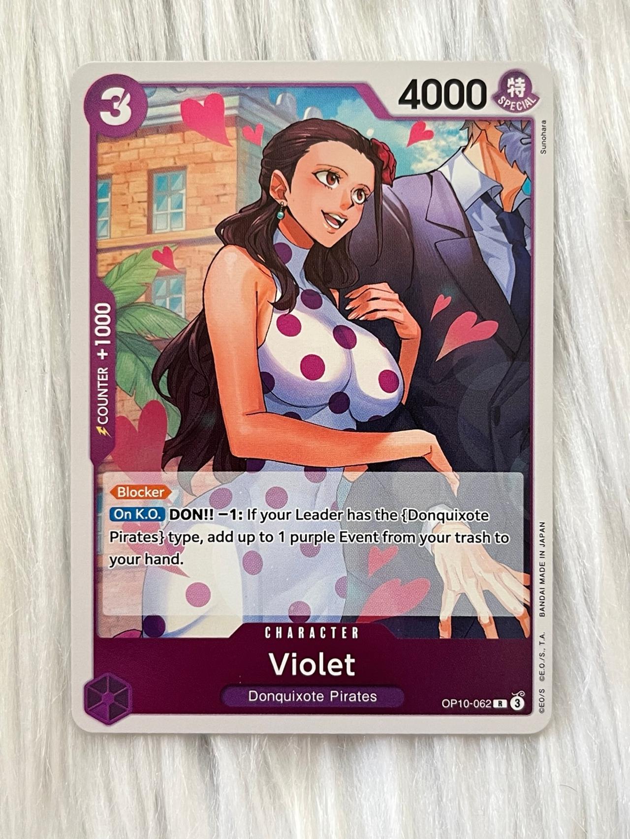 One Piece Royal Blood TCG OP10-062 R Violet ENGLISH READ — image 11