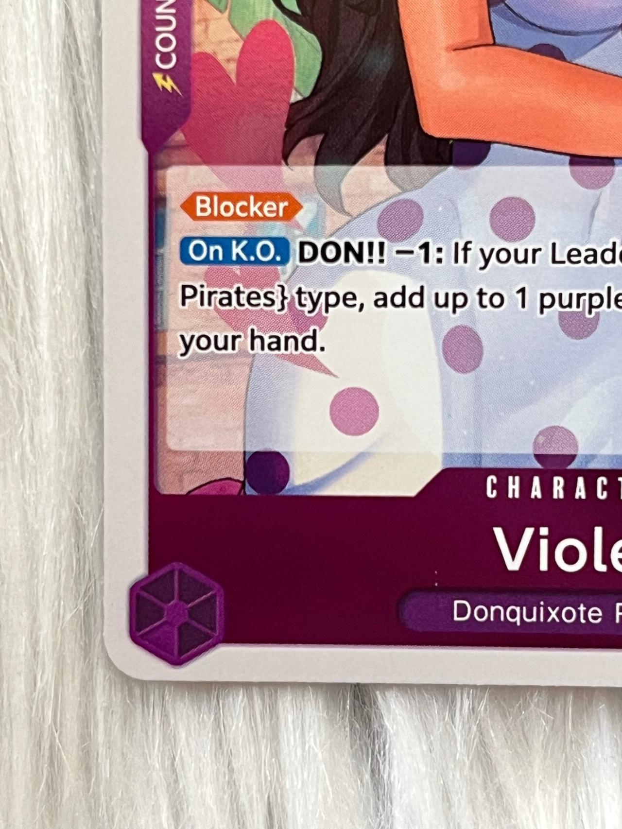 One Piece Royal Blood TCG OP10-062 R Violet ENGLISH READ — image 2