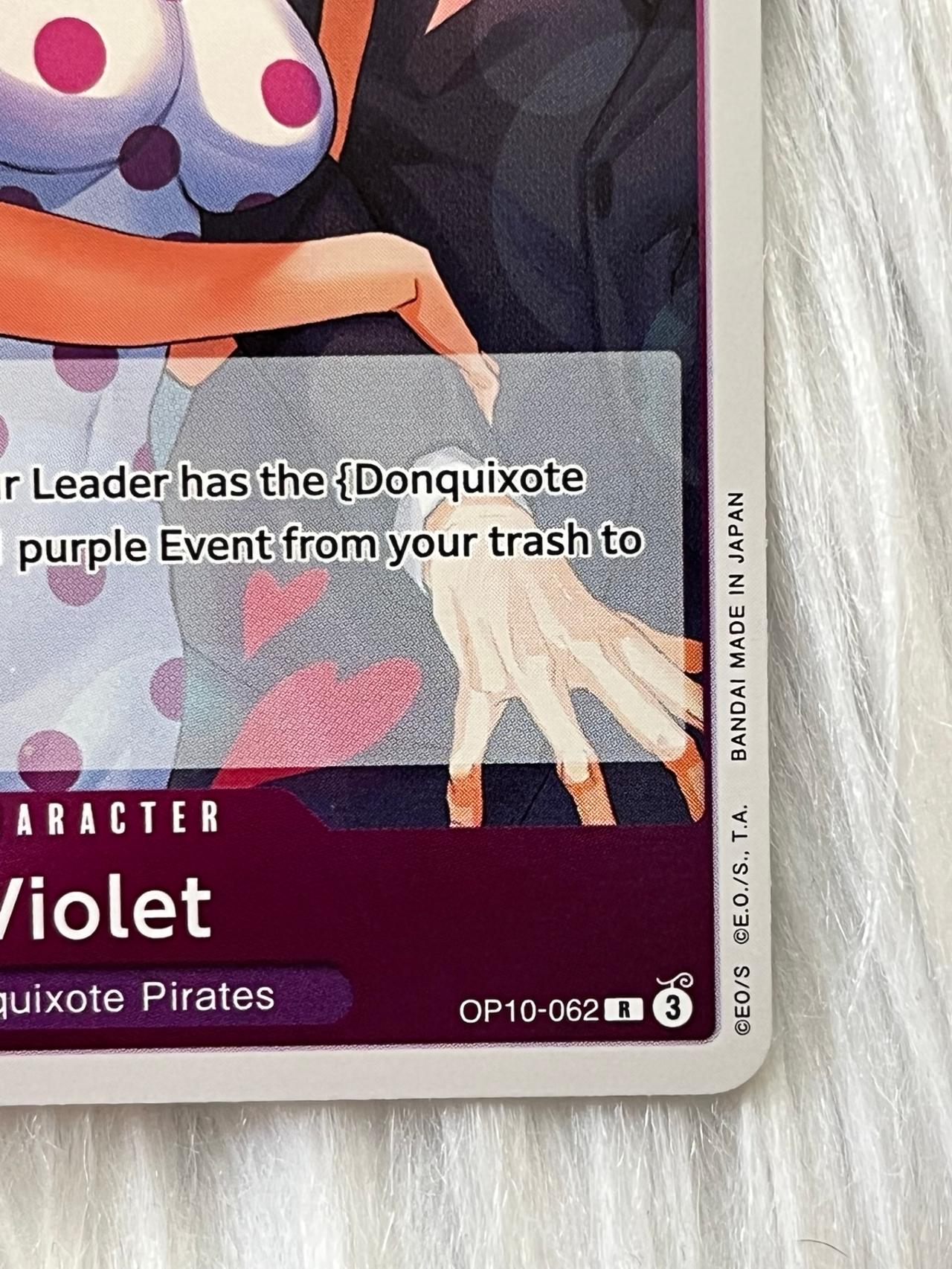One Piece Royal Blood TCG OP10-062 R Violet ENGLISH READ — image 3