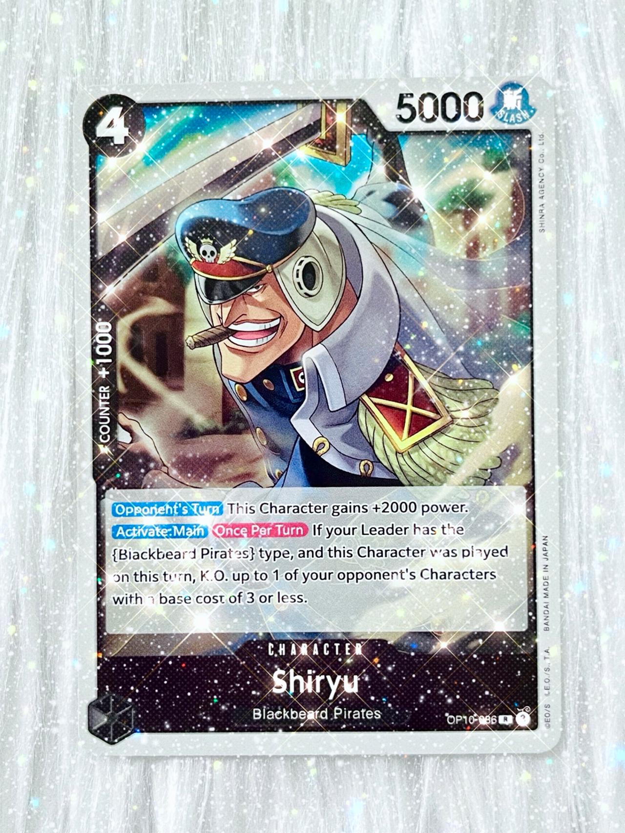 One Piece Royal Blood TCG OP10-086 Shiryu Foil ENGLISH READ