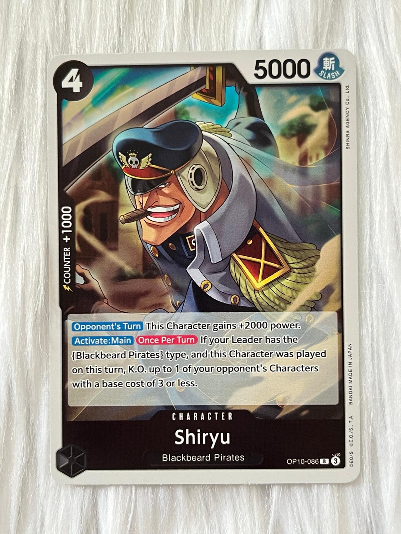 One Piece Royal Blood TCG OP10-086 Shiryu Foil ENGLISH READ — image 12