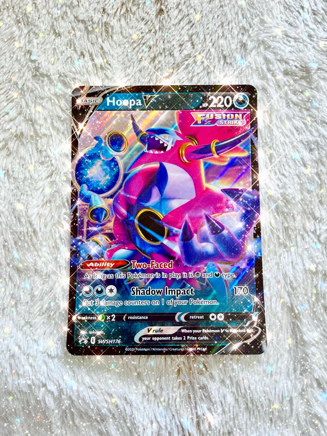 Pokémon TCG 2015 Fusion Strike Hoopa V JUMBO CARD EX SWSH179  READ