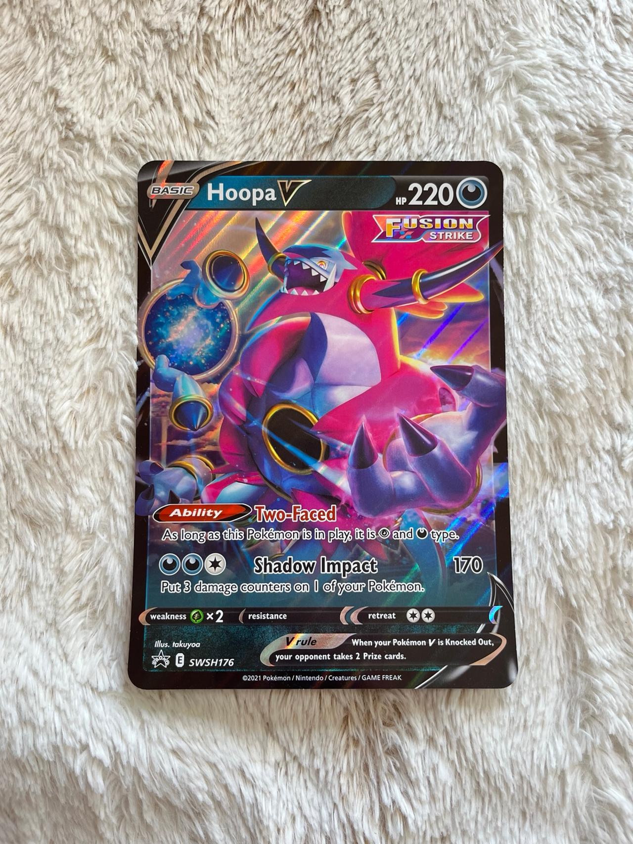 Pokémon TCG 2015 Fusion Strike Hoopa V JUMBO CARD EX SWSH179  READ — image 11