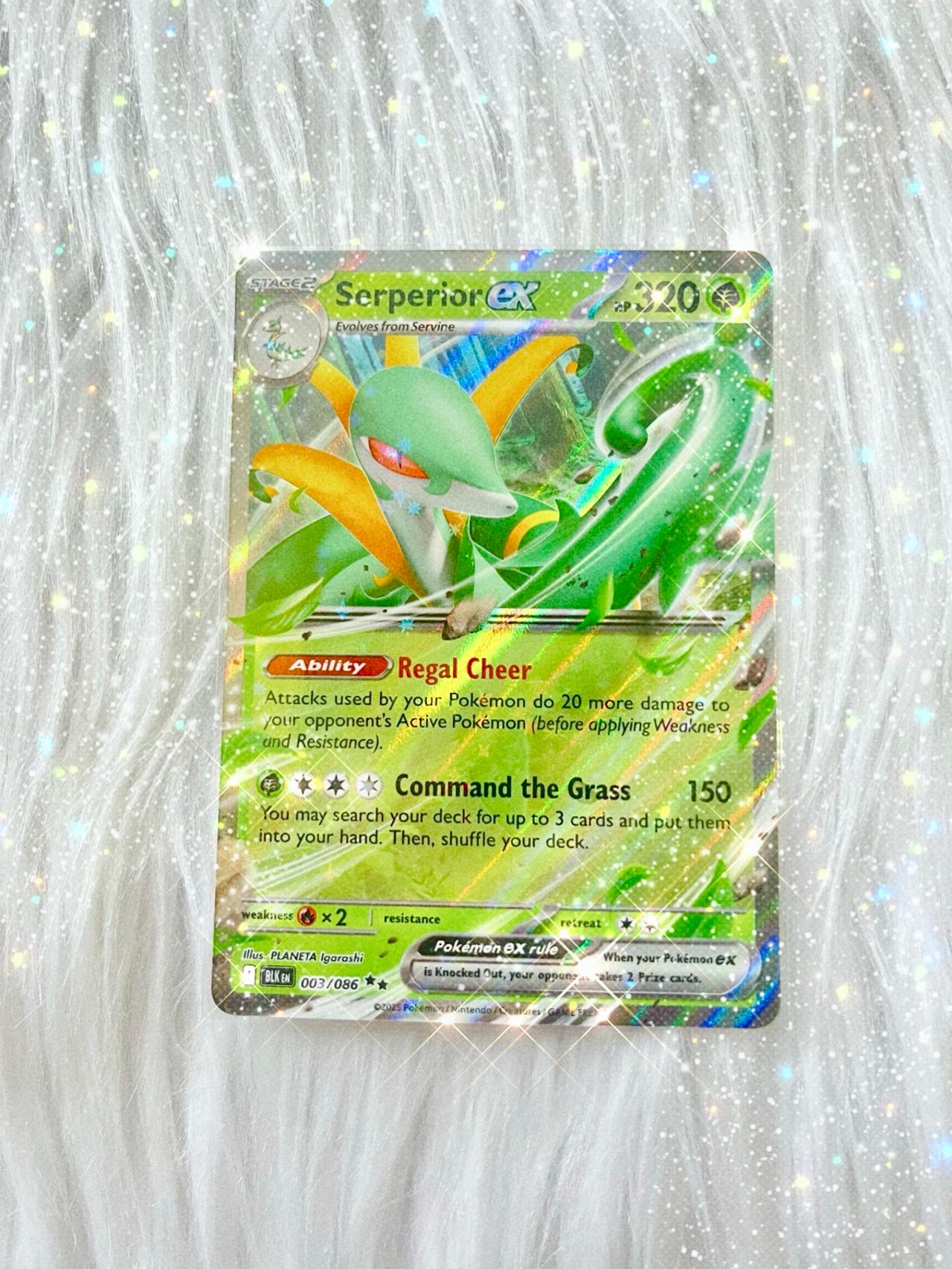 Pokémon TCG Black Bolt Serperior EX 003/086 Mint-NM READ